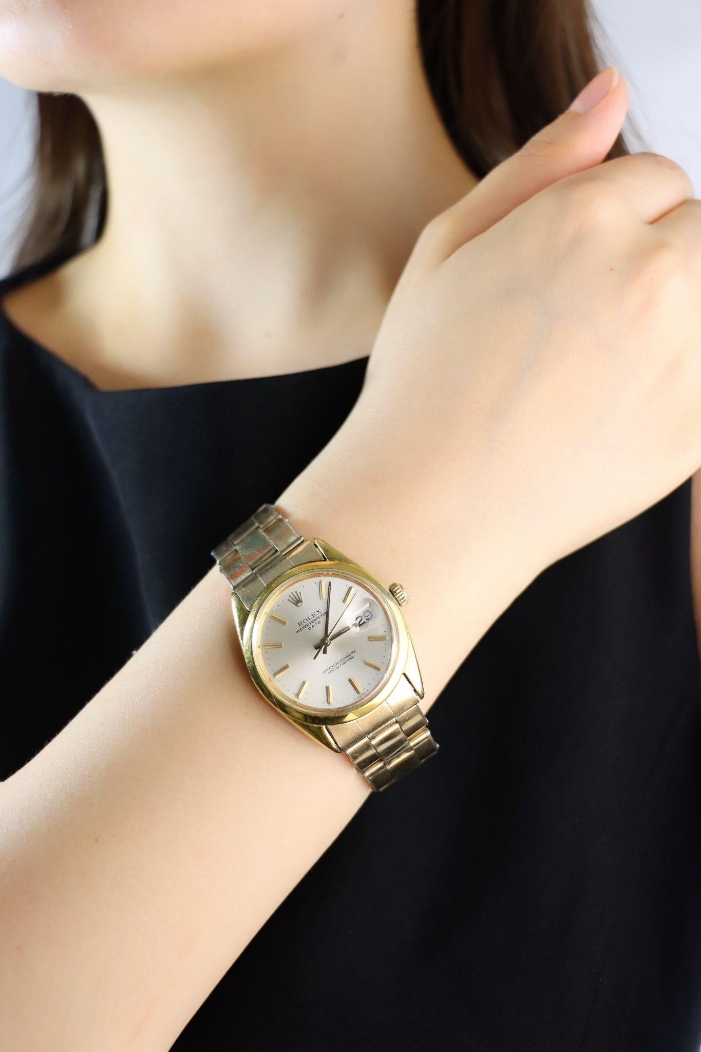 Rolex 14K Gold Filled Oyster Perpetual Datejust Watch