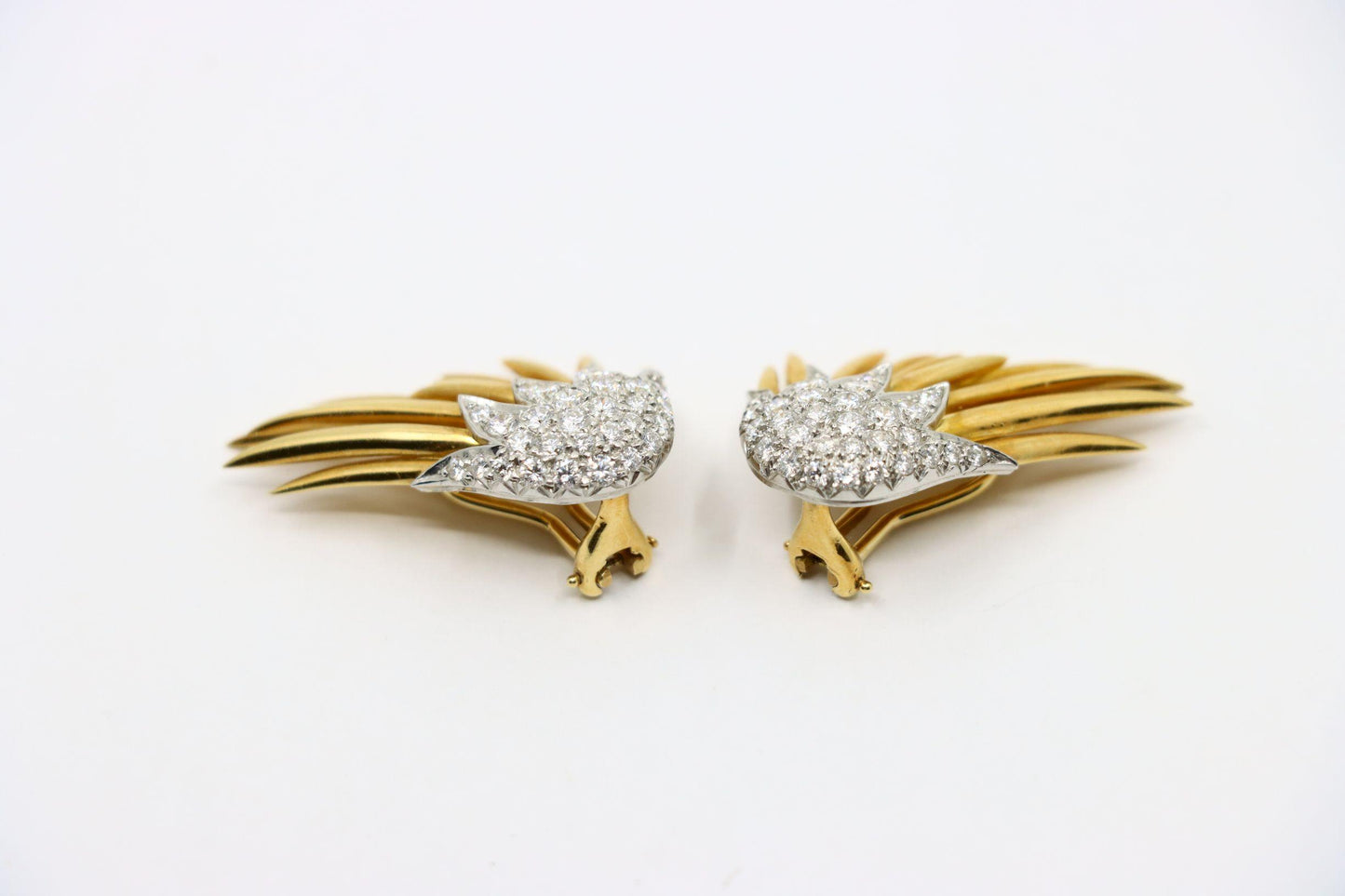 Tiffany & Co. 18K Gold Jean Schlumberger Flame Earrings