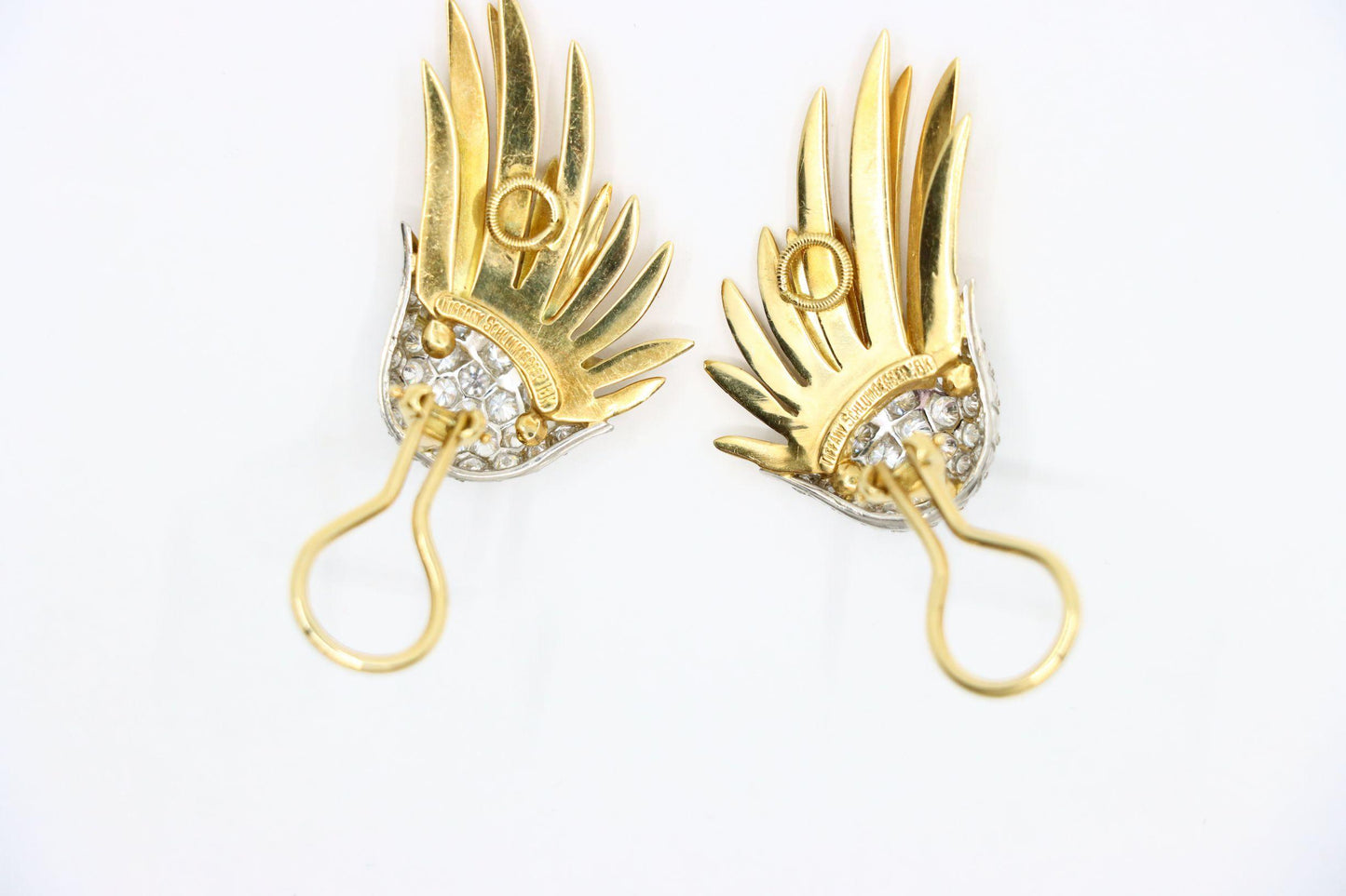 Tiffany & Co. 18K Gold Jean Schlumberger Flame Earrings