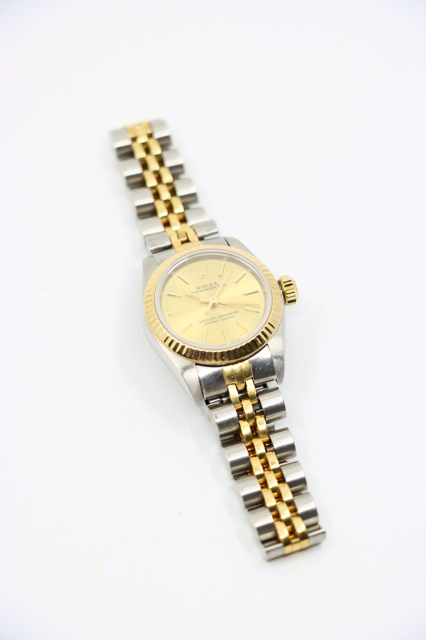 Rolex 18K Gold Oyster Perpetual Ladies Watch