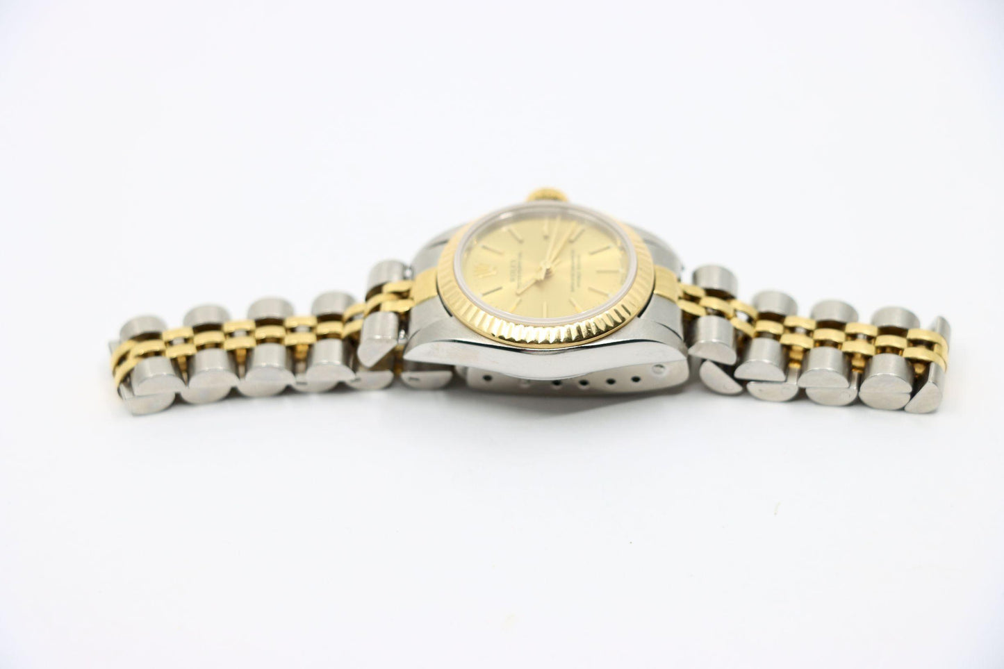 Rolex 18K Gold Oyster Perpetual Ladies Watch