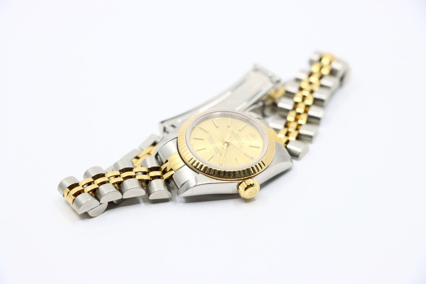 Rolex 18K Gold Oyster Perpetual Ladies Watch