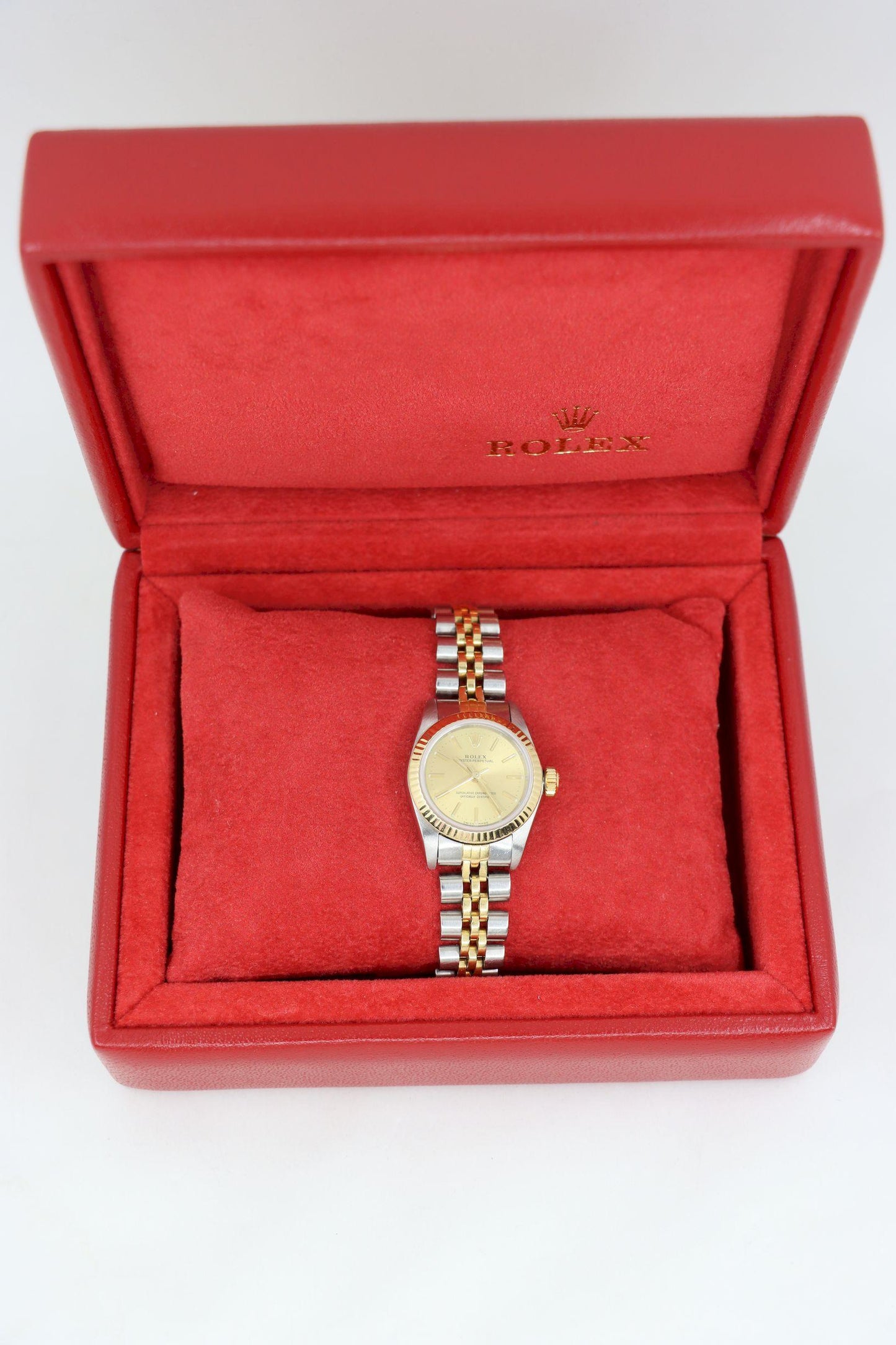 Rolex 18K Gold Oyster Perpetual Ladies Watch