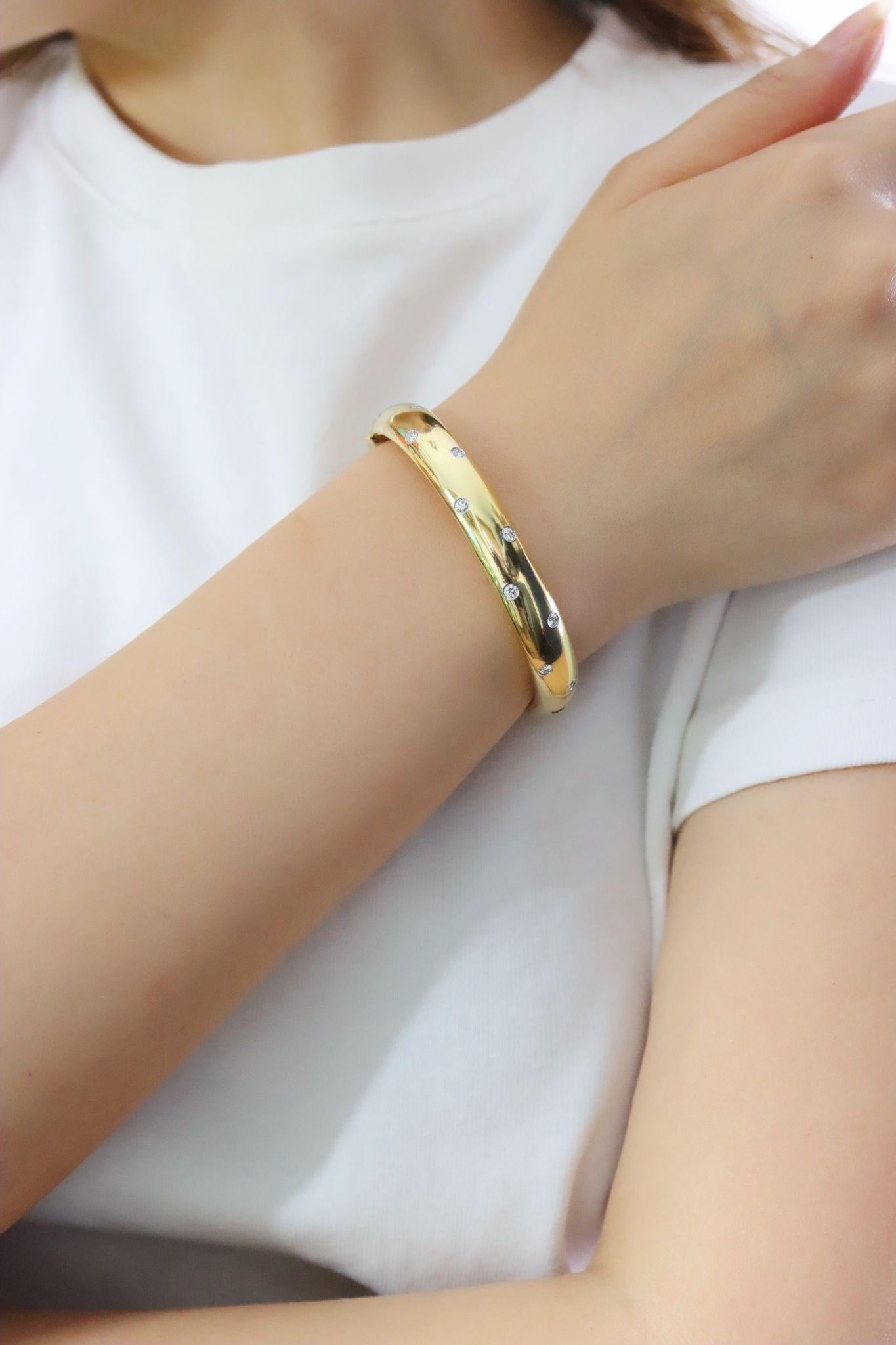 Tiffany & Co Etoile 18K Gold & Platinum Diamond Bracelet