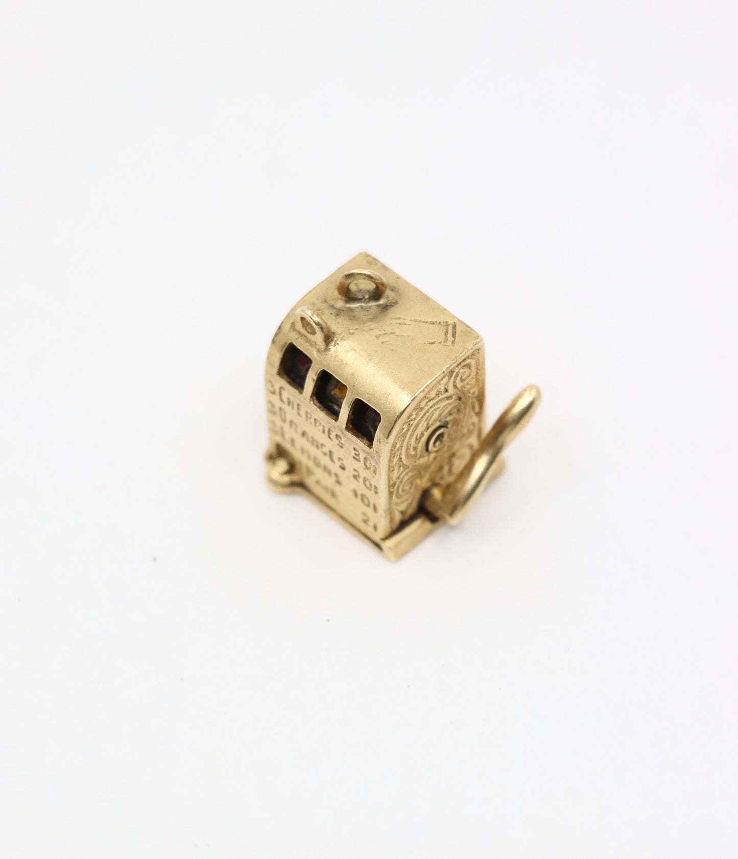 14K Gold Movable Slot Machine Charm