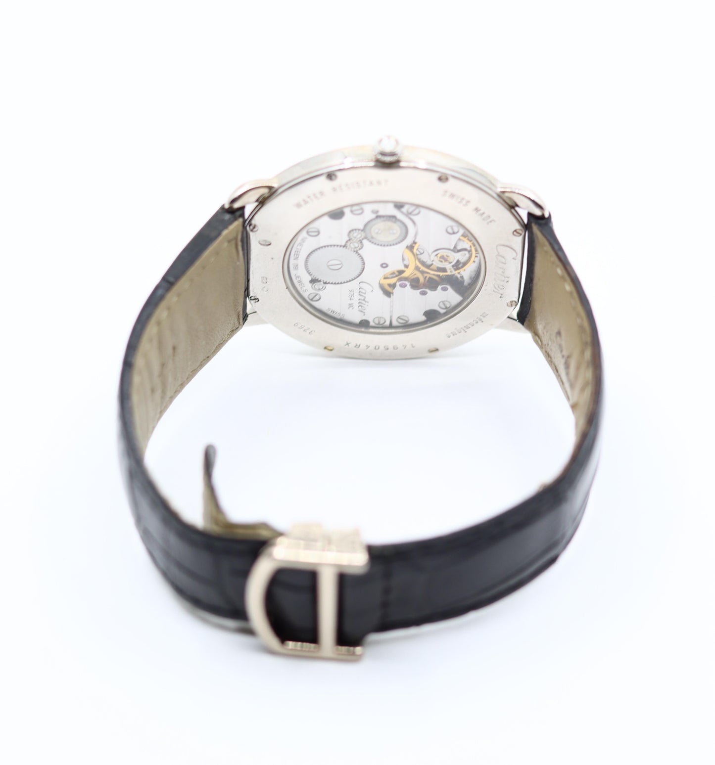 Cartier Ronde Louis 18K White Gold Diamond Watch