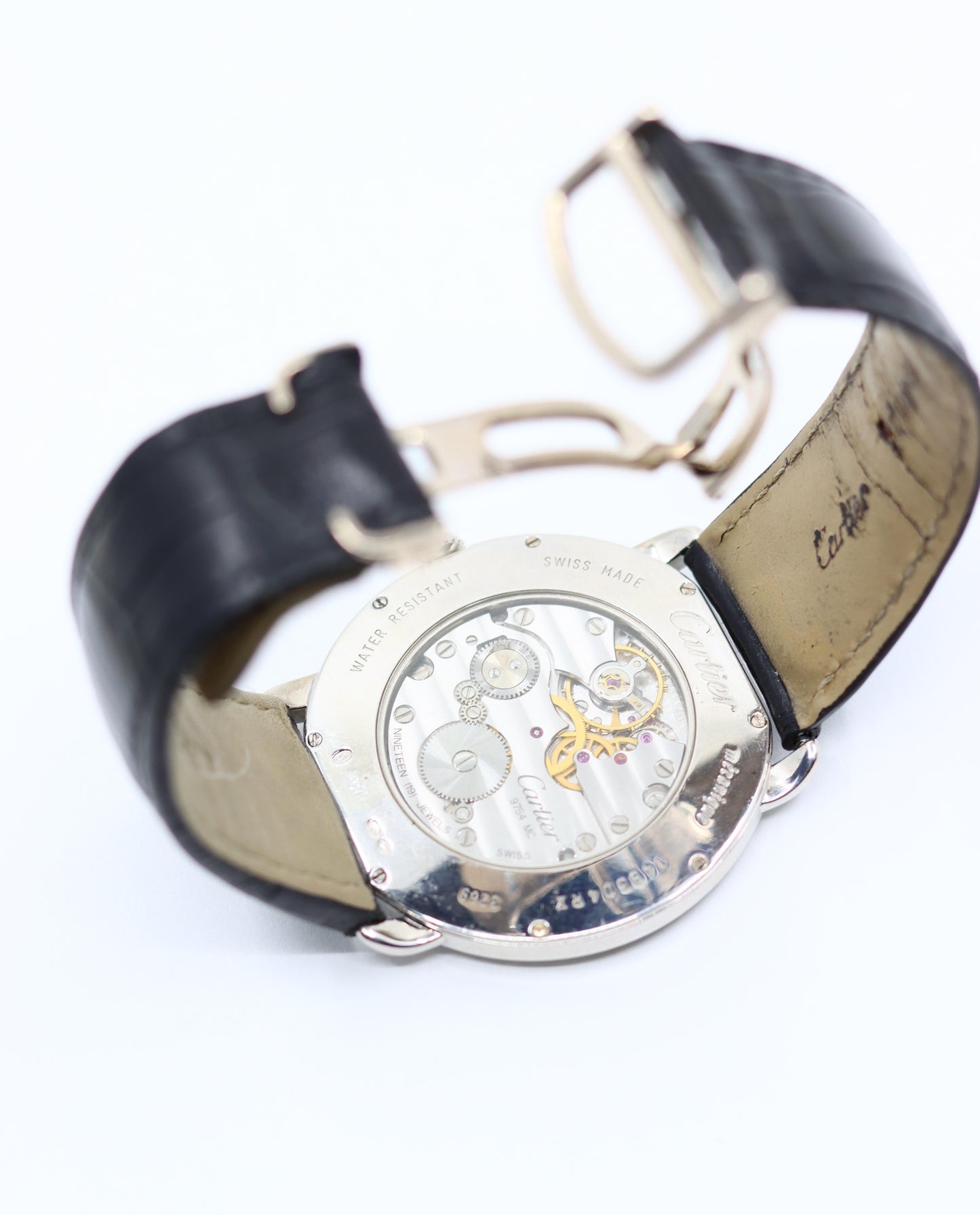 Cartier Ronde Louis 18K White Gold Diamond Watch