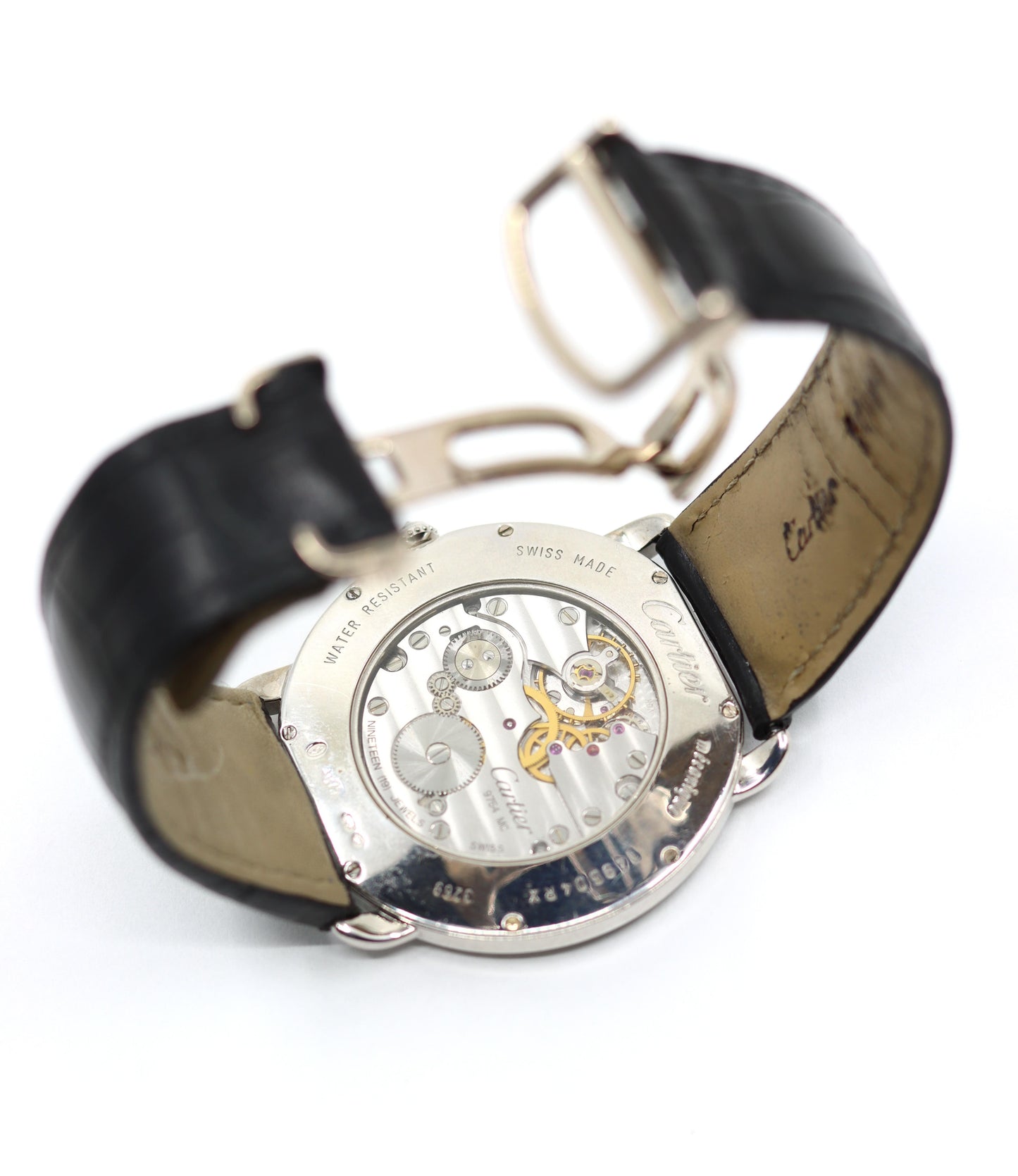 Cartier Ronde Louis 18K White Gold Diamond Watch