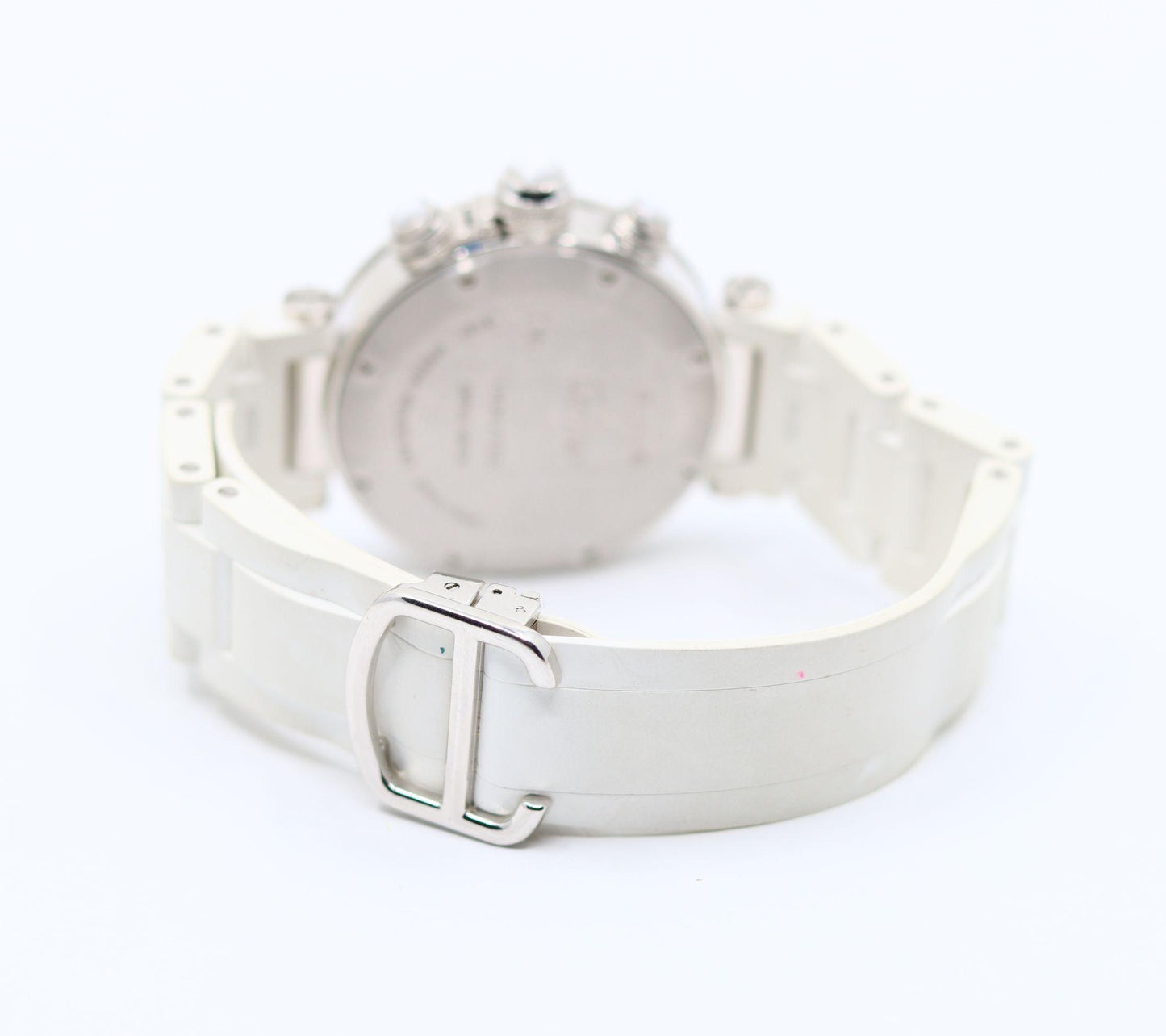 Cartier Pasha 18K White Gold Diamond Watch