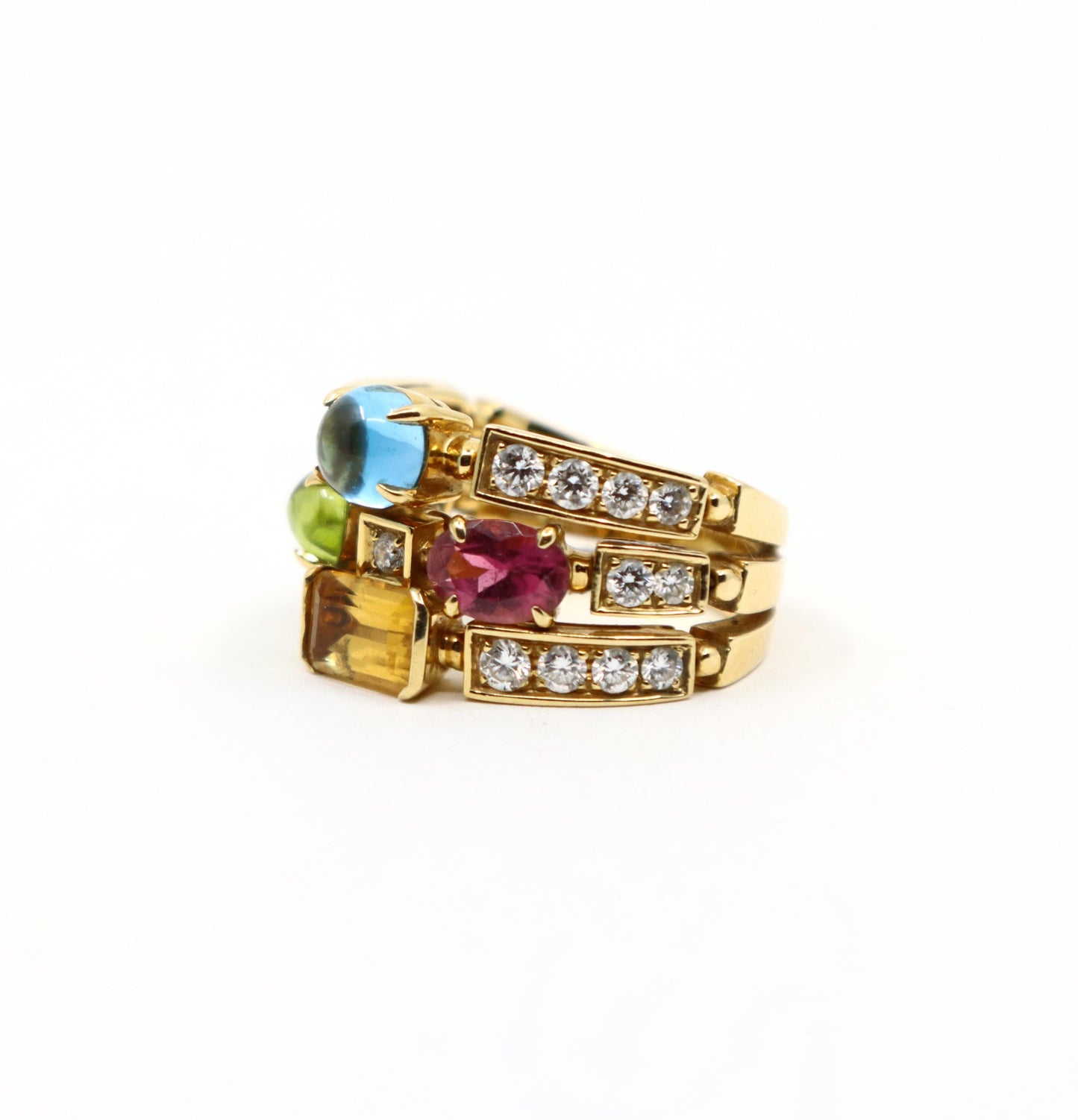 Bulgari Allegra Diamond & Multi-gemstone Ring