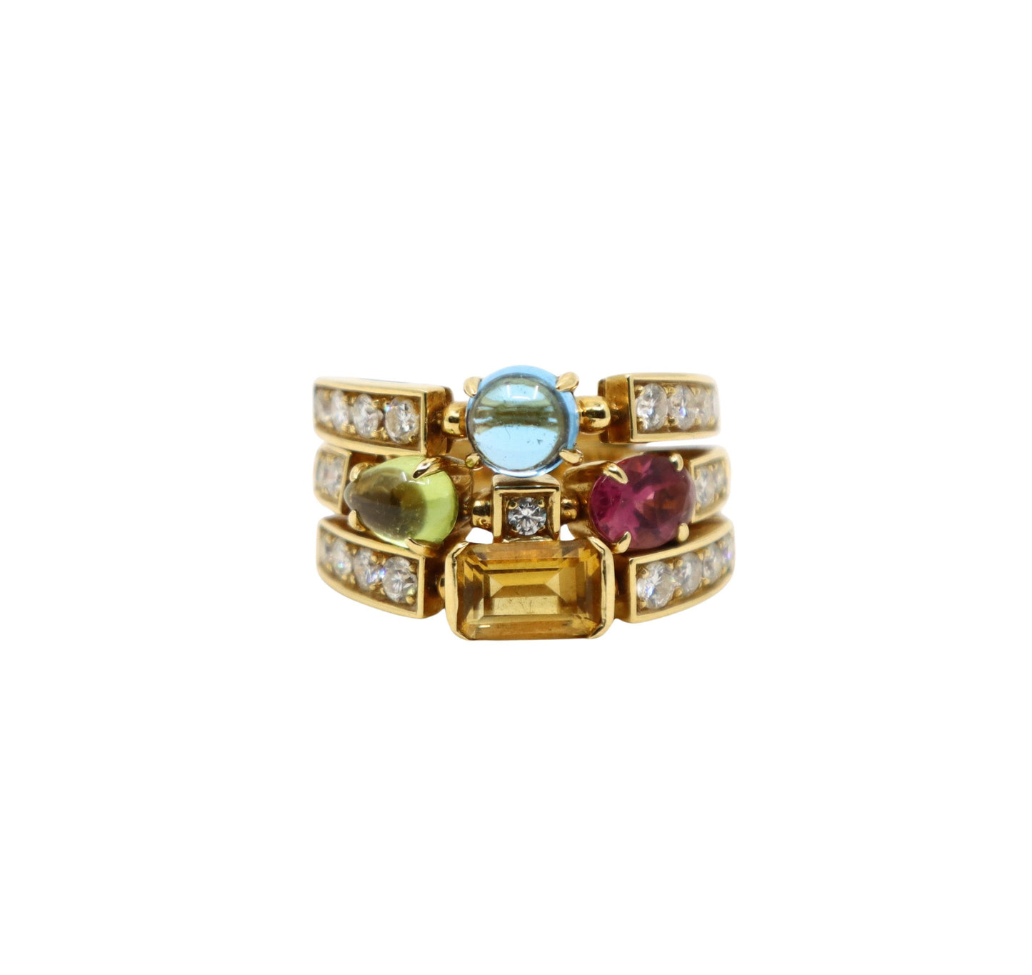Bulgari Allegra Diamond & Multi-gemstone Ring