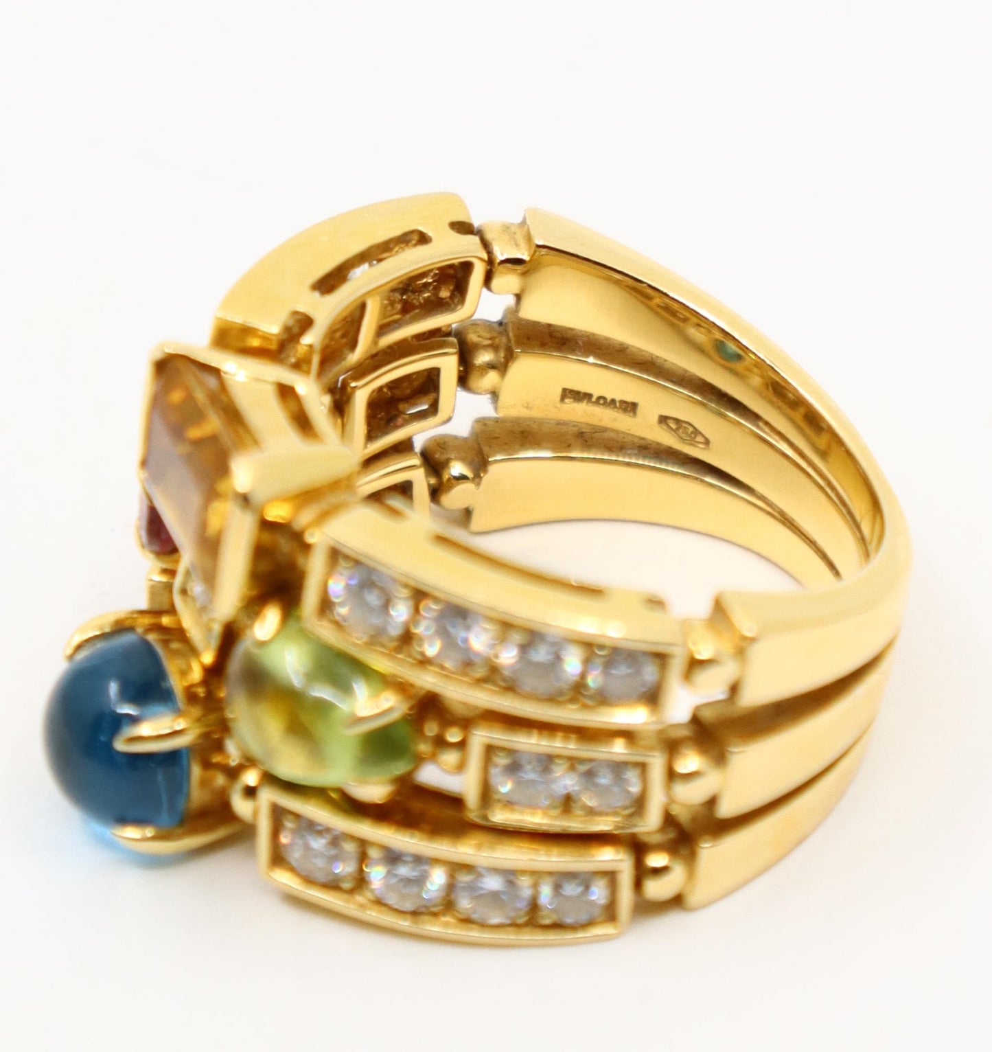 Bulgari Allegra Diamond & Multi-gemstone Ring