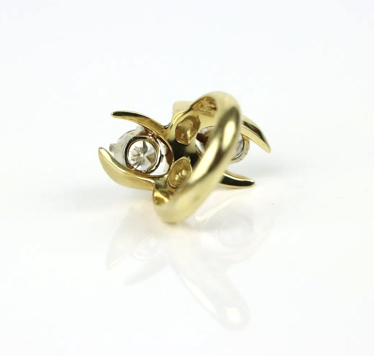 18K Gold GIA Certified Toi et Moi Diamond Ring