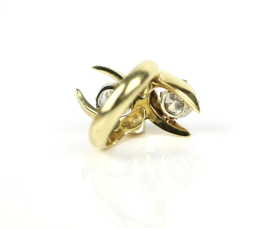 18K Gold GIA Certified Toi et Moi Diamond Ring