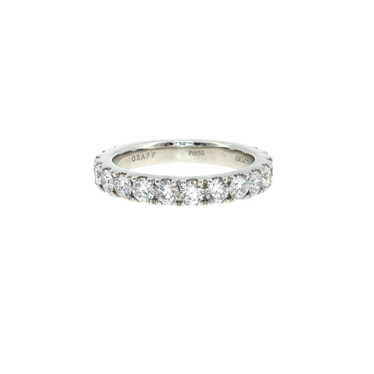 Graff Platinum Diamond Eternity Band Ring