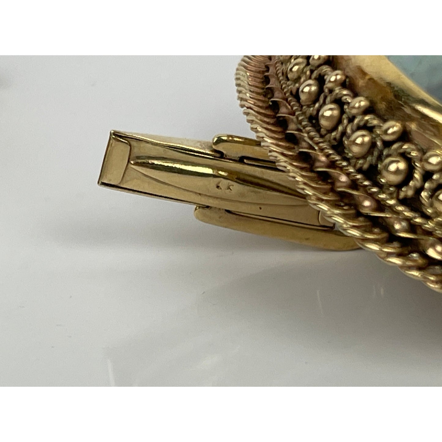 Vintage Pair of 14k Gold Pearl Cufflinks