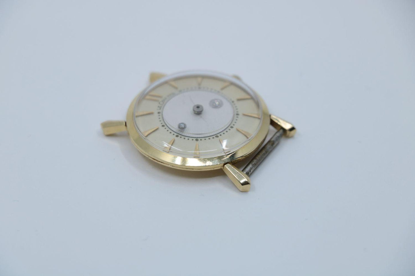 Vintage Jaeger LeCoultre 14K Gold Diamond Mystery Watch
