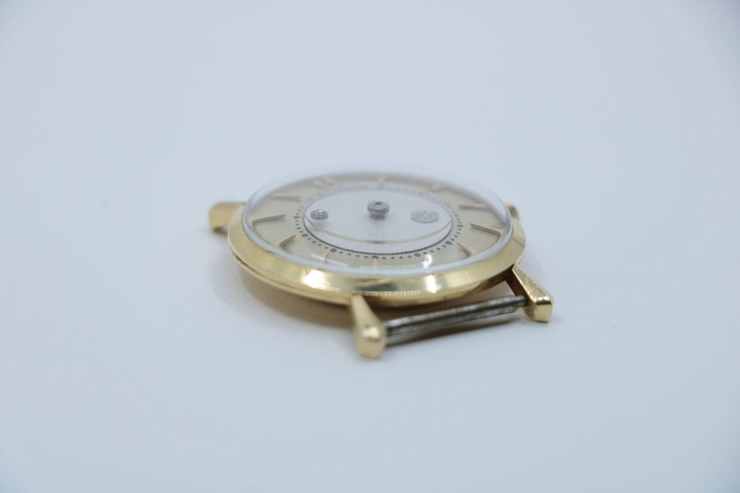 Vintage Jaeger LeCoultre 14K Gold Diamond Mystery Watch