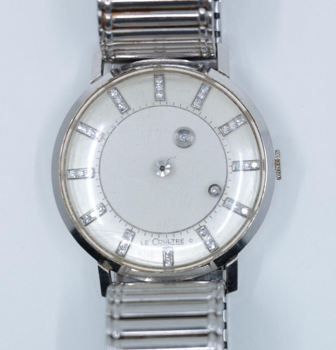 Vintage Vacheron Constantin 14K White Gold Diamond Le Coultre Watch Mystery Set