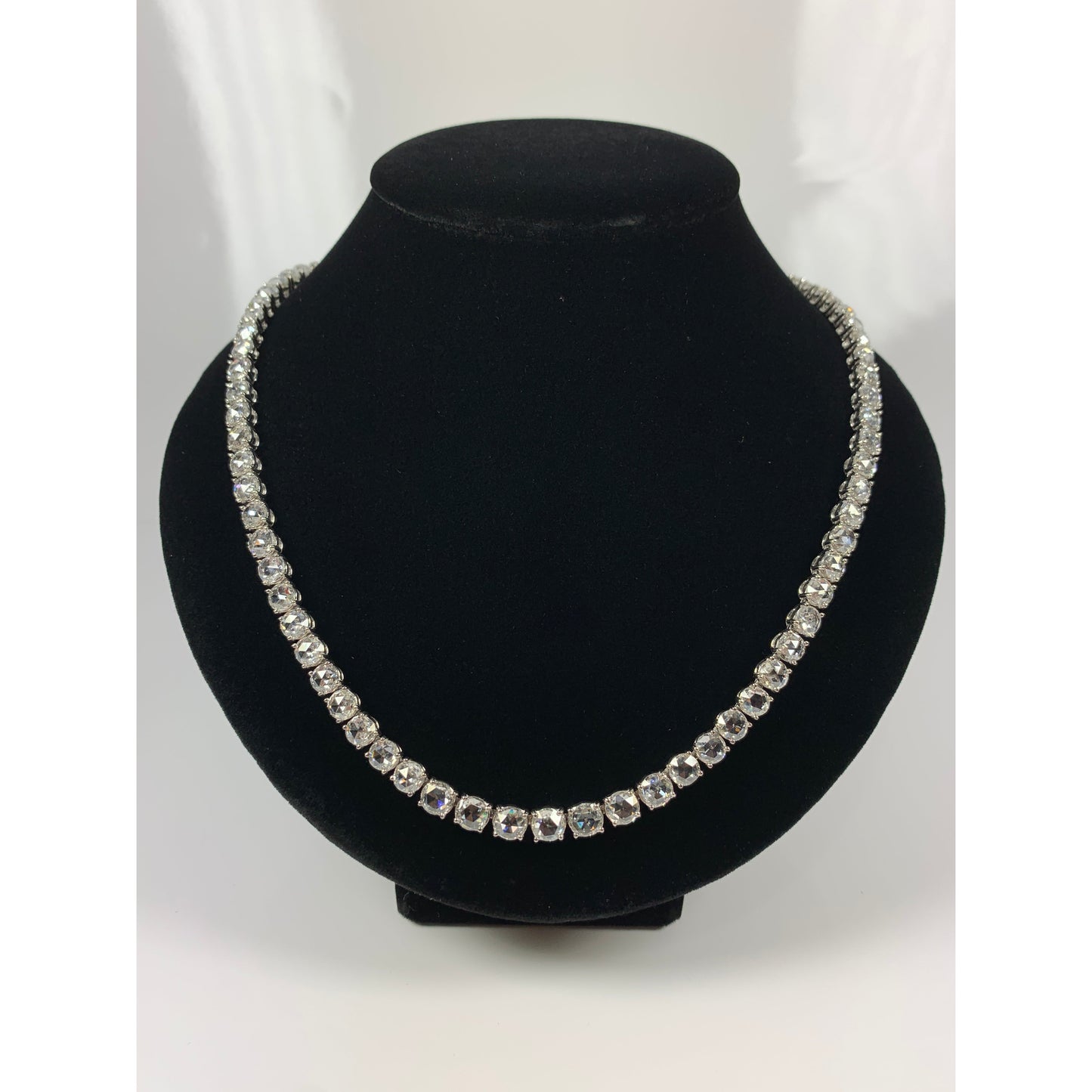 Stunning 27 Carat Diamond Riviera Necklace