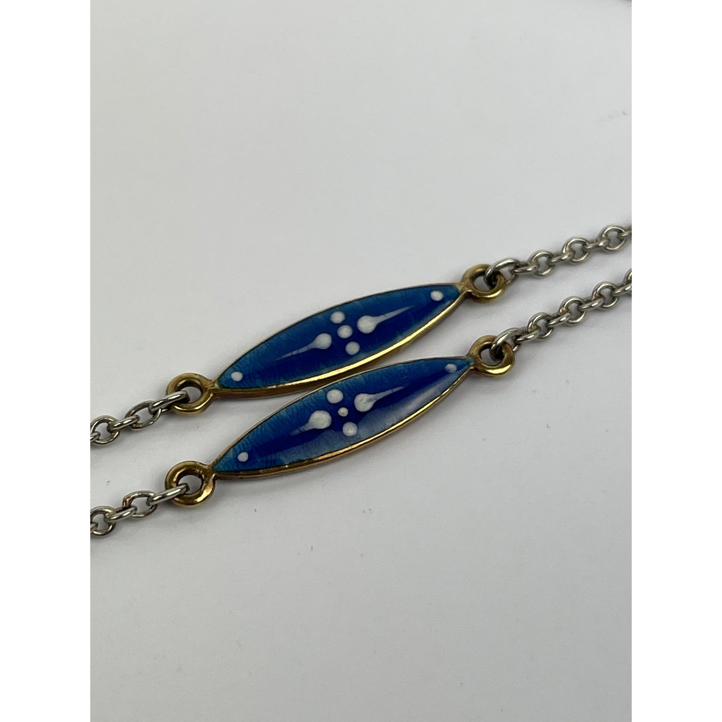 Edwardian 14k Gold Guilloche Enamel Pocket Watch Necklace