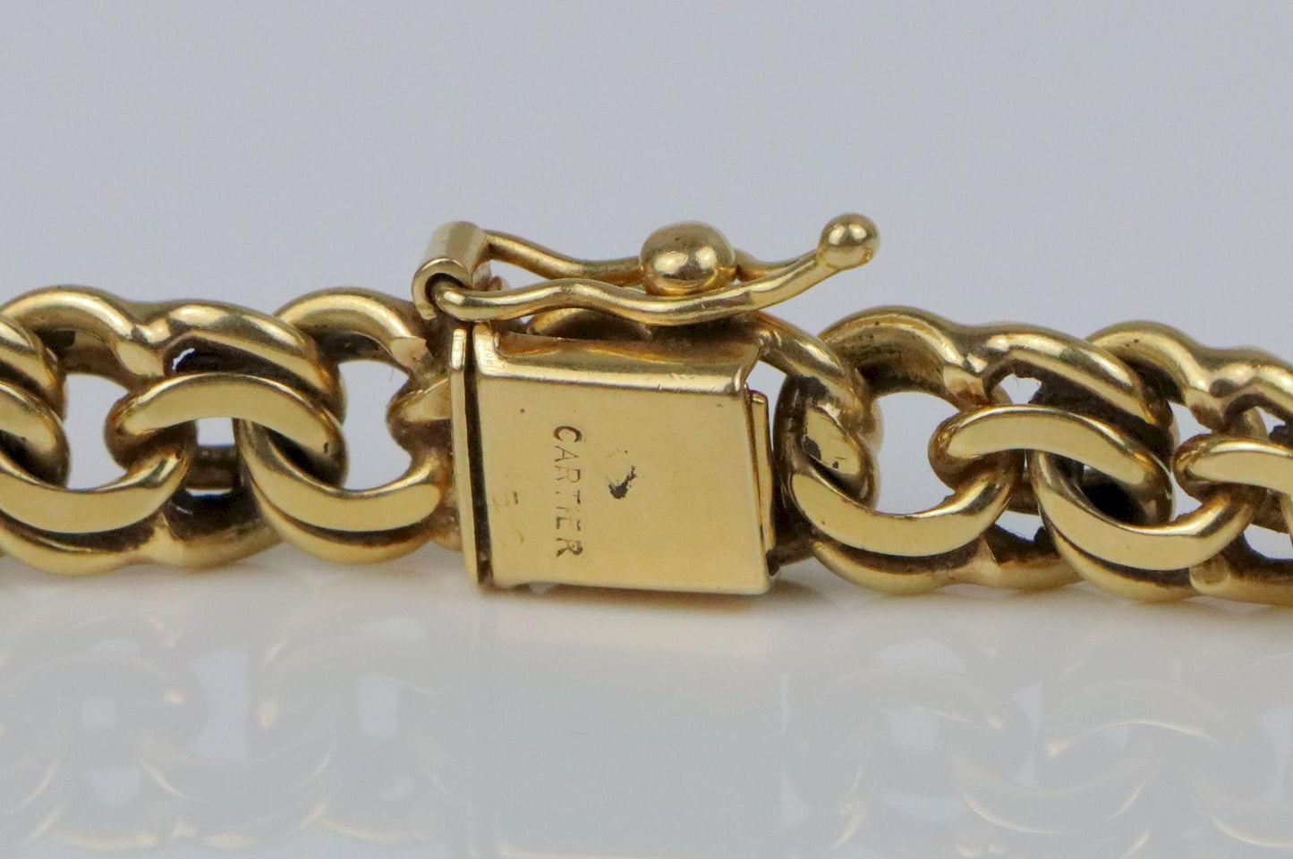 Heavy Retro Cartier 14K Gold Chain Necklace