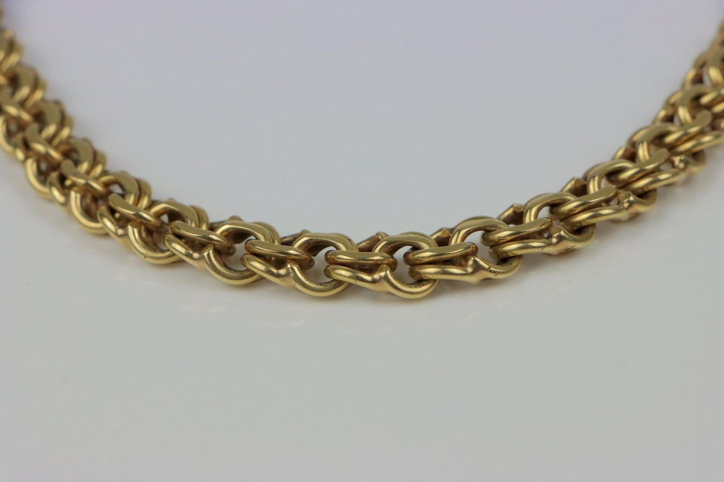 Heavy Retro Cartier 14K Gold Chain Necklace