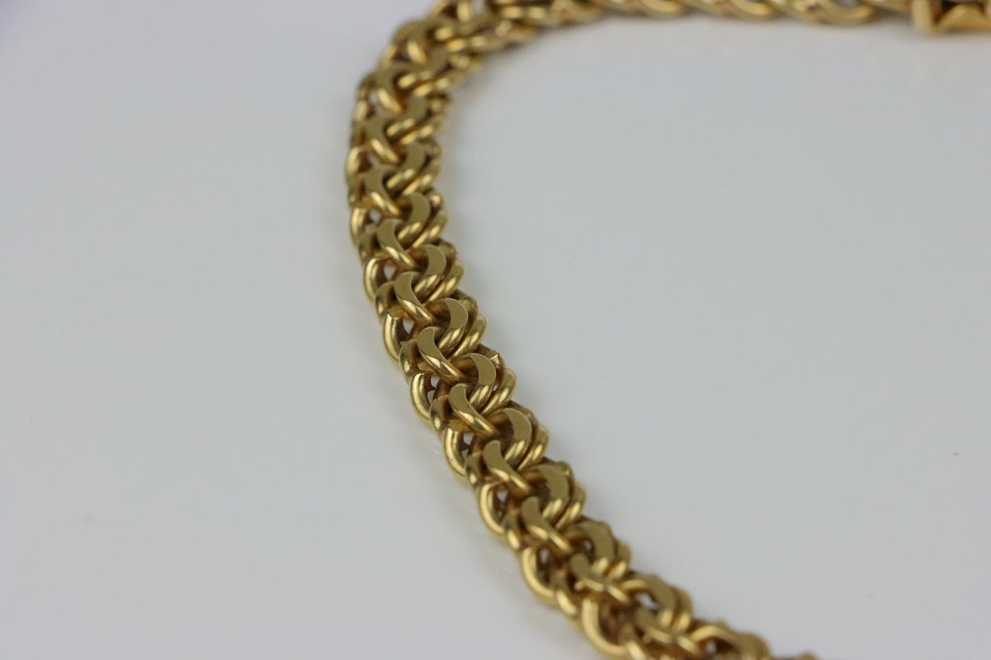 Heavy Retro Cartier 14K Gold Chain Necklace