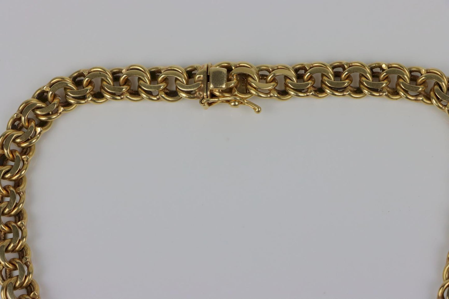 Heavy Retro Cartier 14K Gold Chain Necklace