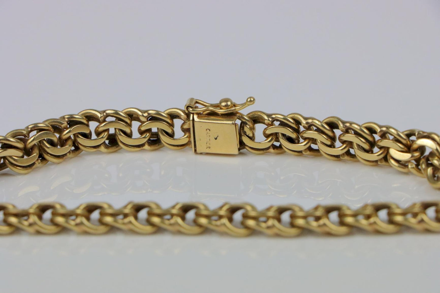 Heavy Retro Cartier 14K Gold Chain Necklace