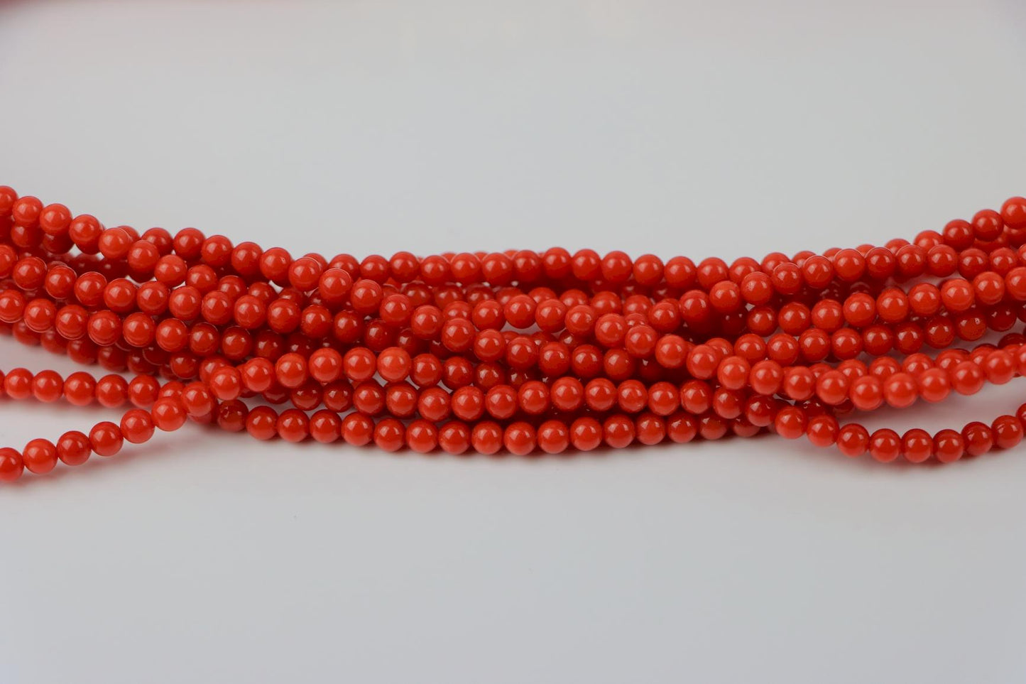Rare Vintage David Webb Coral and Enamel Torsade Necklace