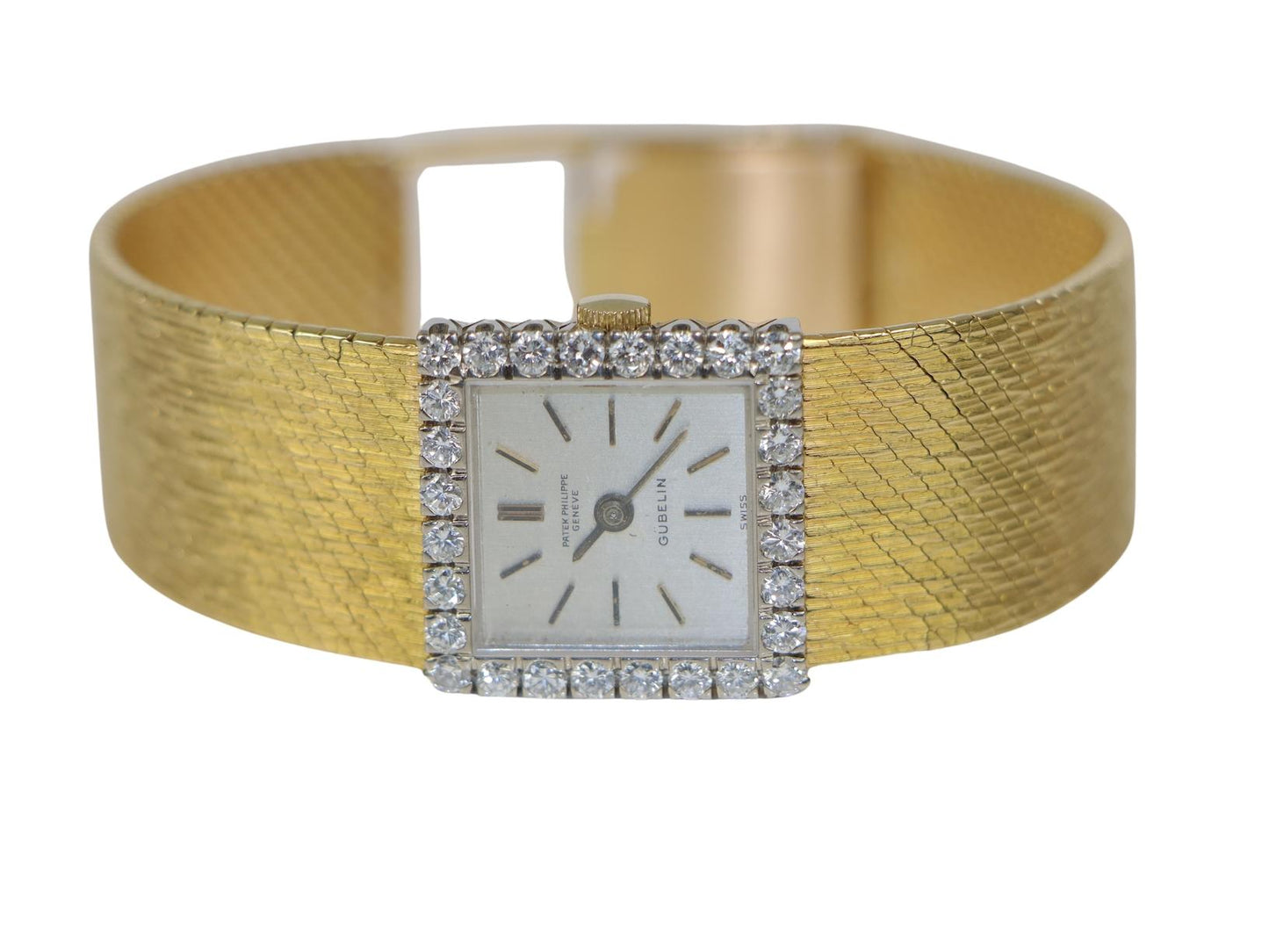 Patek Philippe 18K Gold Diamond Ladies Watch Bracelet