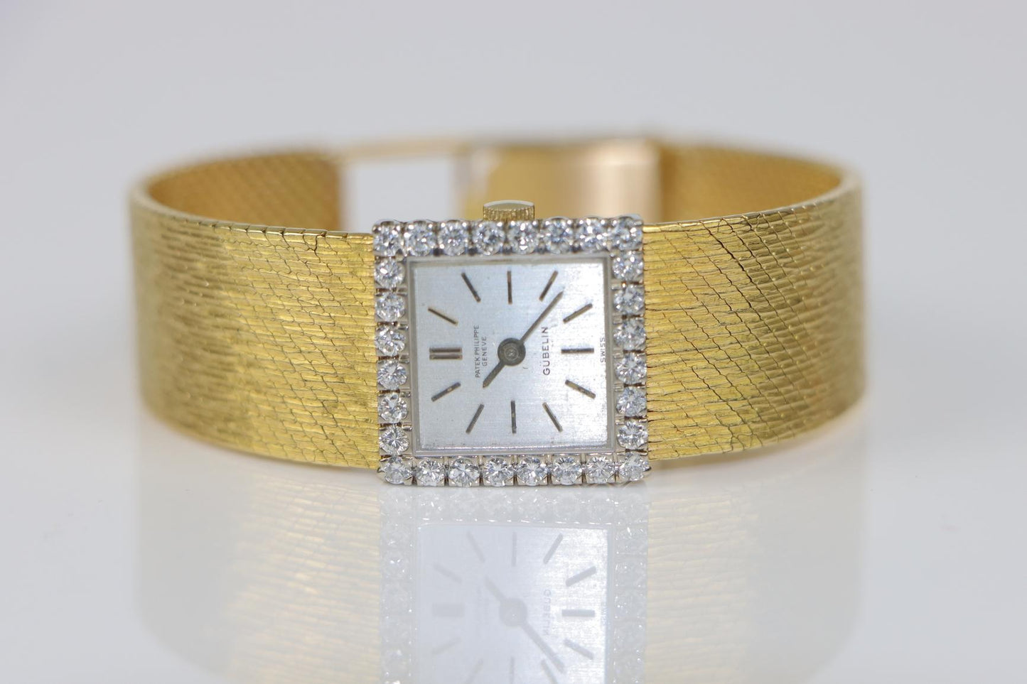 Patek Philippe 18K Gold Diamond Ladies Watch Bracelet