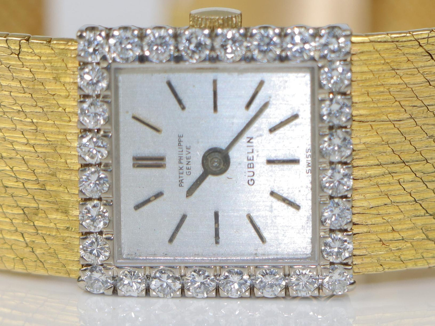 Patek Philippe 18K Gold Diamond Ladies Watch Bracelet