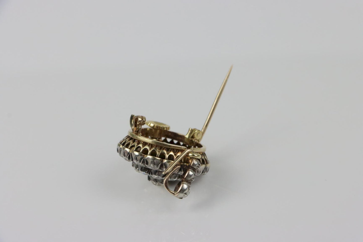 Antique Convertible Platinum Carat Diamond Pendant Brooch