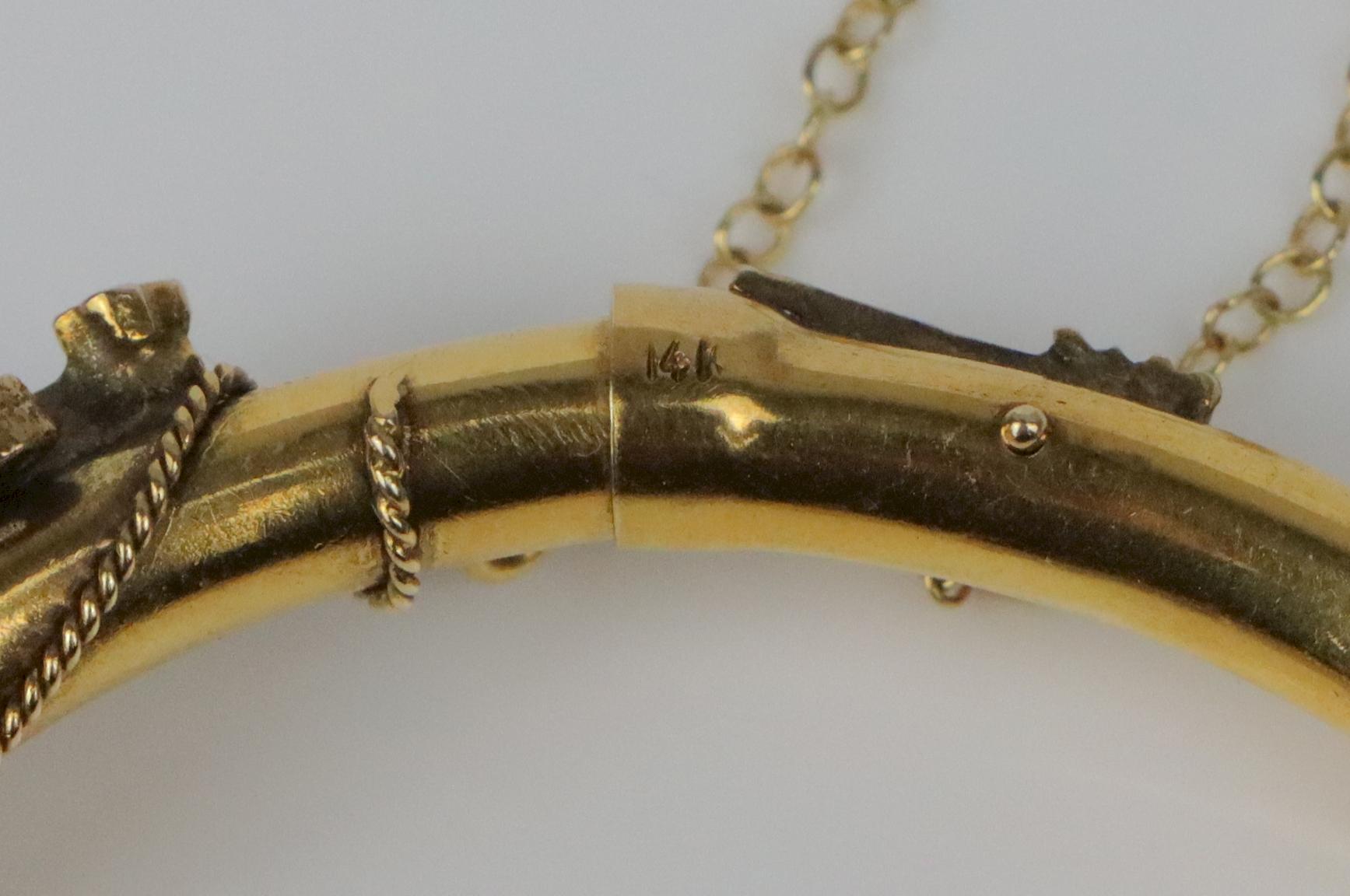 Victorian 14K Gold Bangle