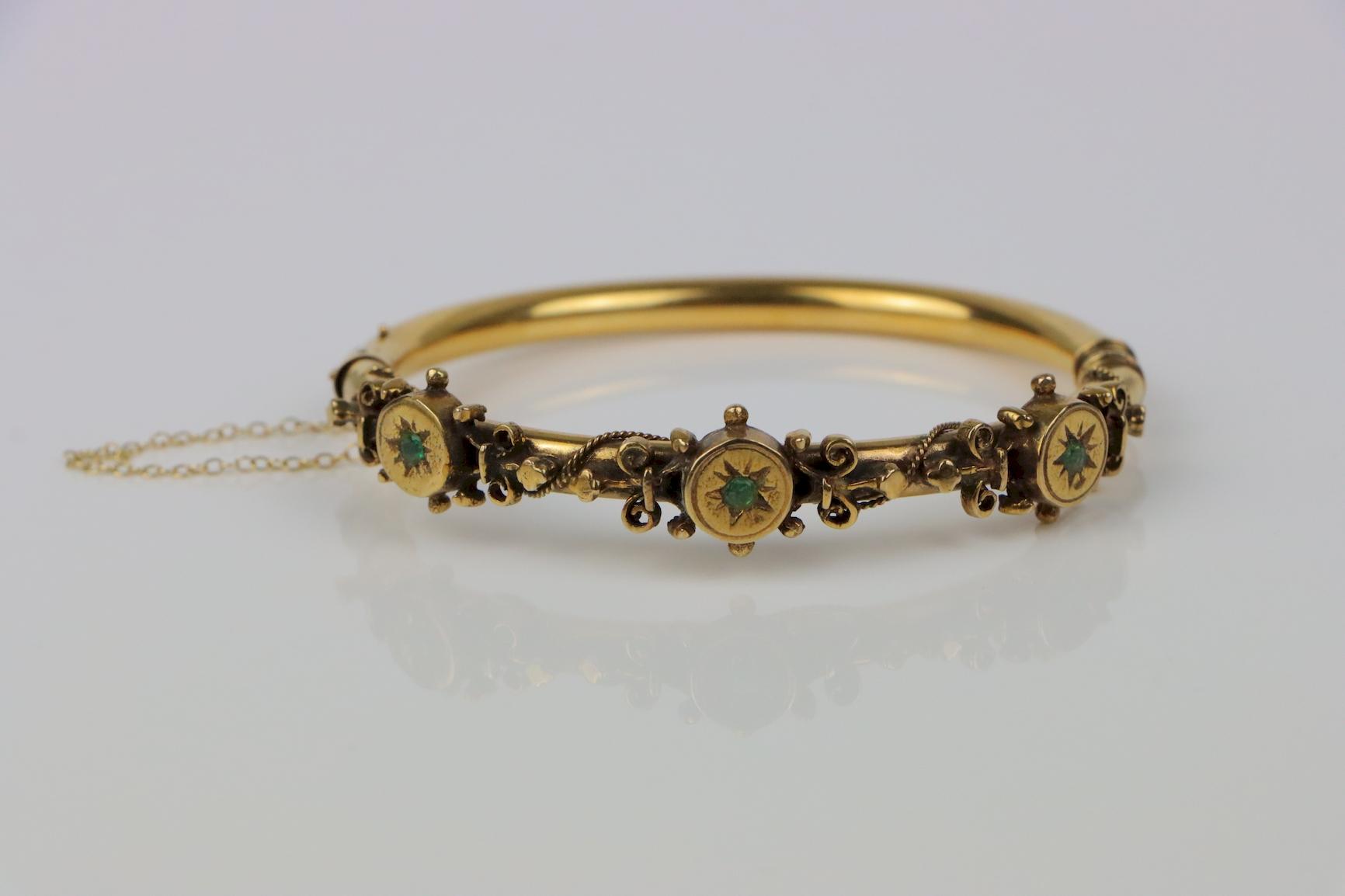 Victorian 14K Gold Bangle