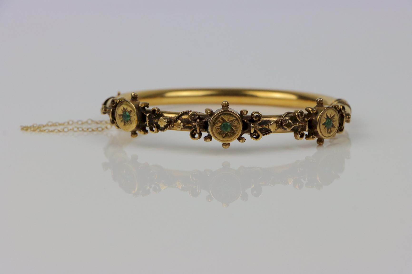 Victorian 14K Gold Bangle