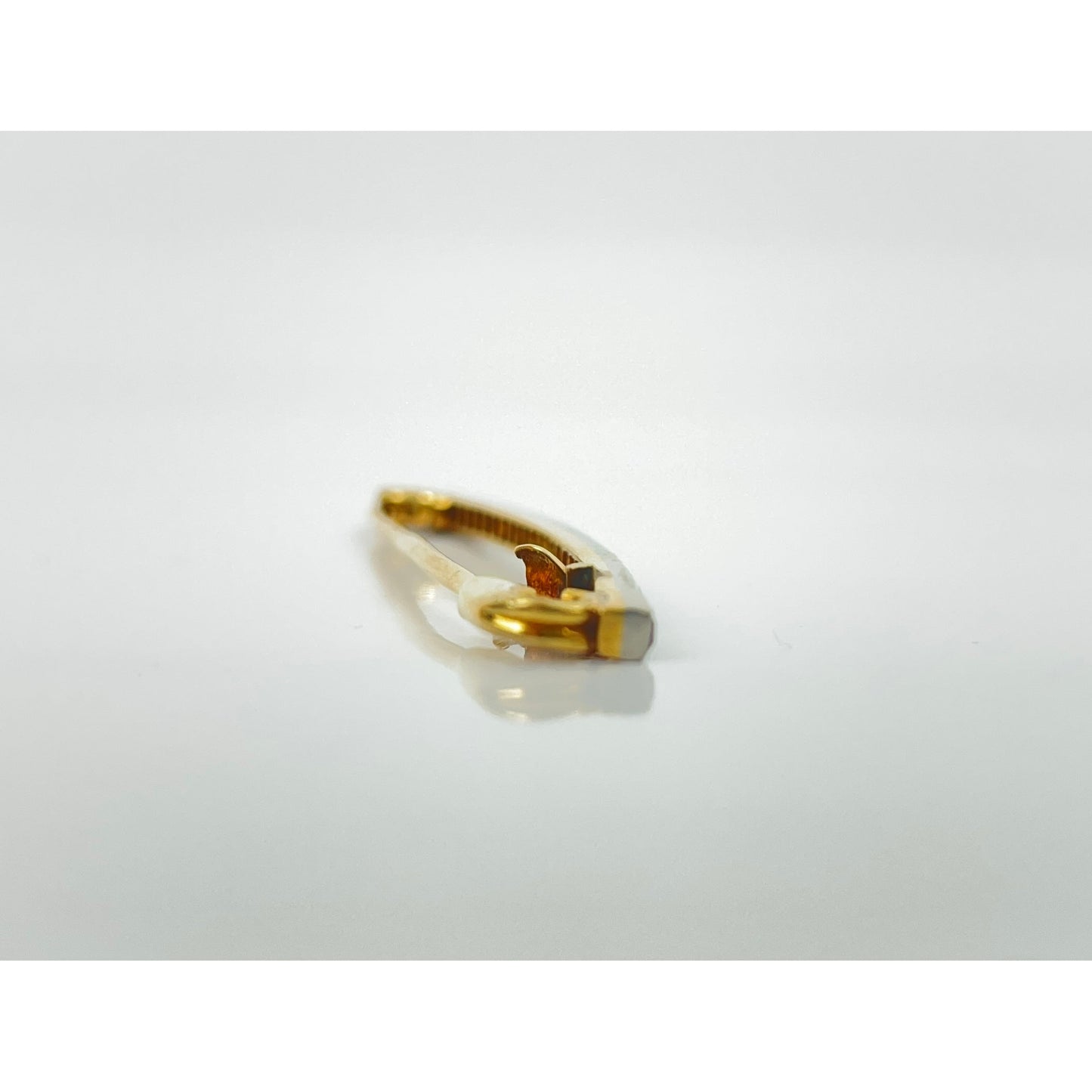 Lacloche Frères 18k Gold Platinum Ruby Diamond Line Brooch