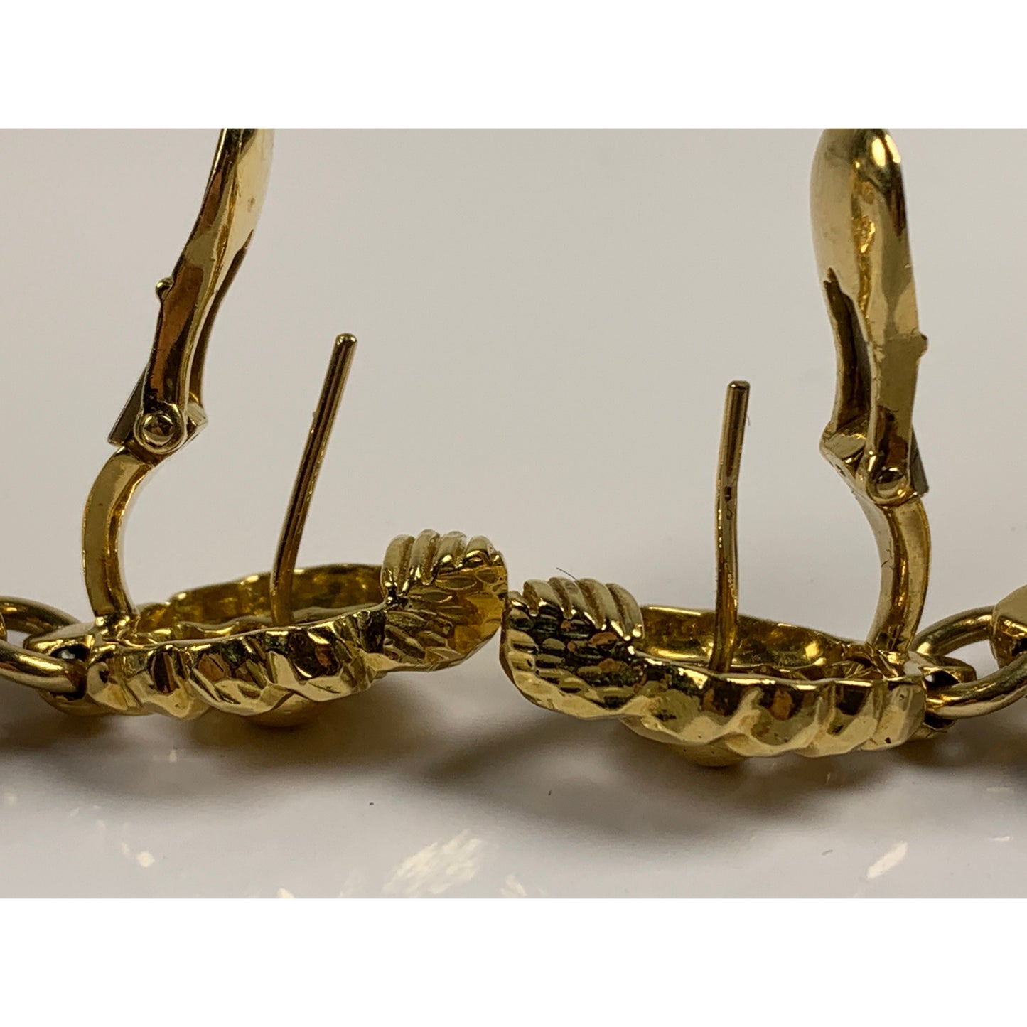 David Webb 18k Gold Diamond Necklace & Earrings Set