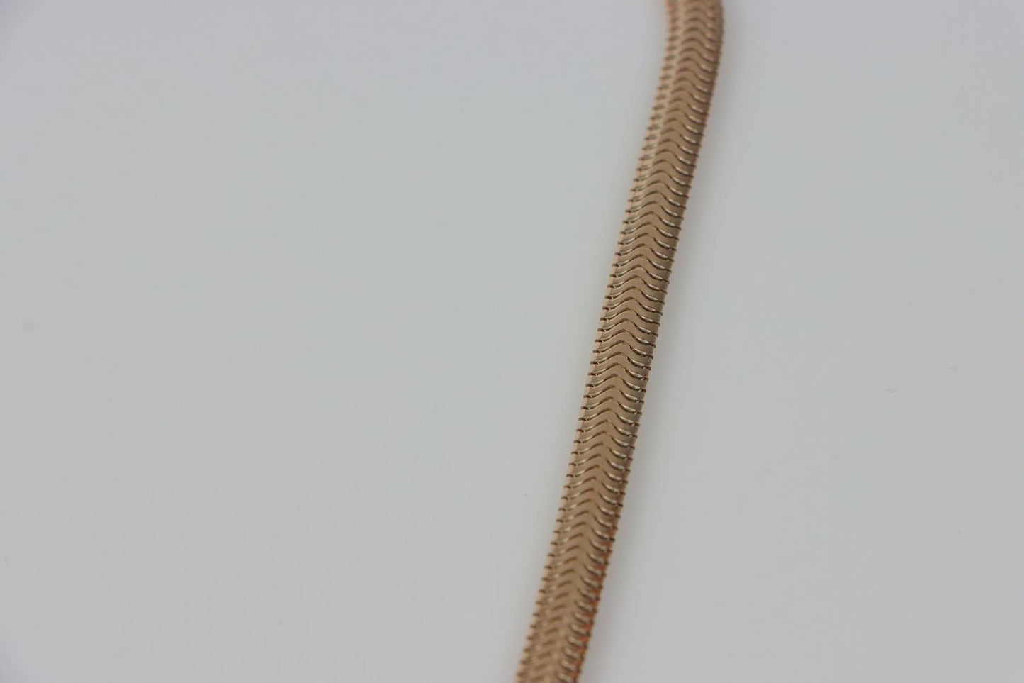 Retro 14K Rose Gold Snake Necklace