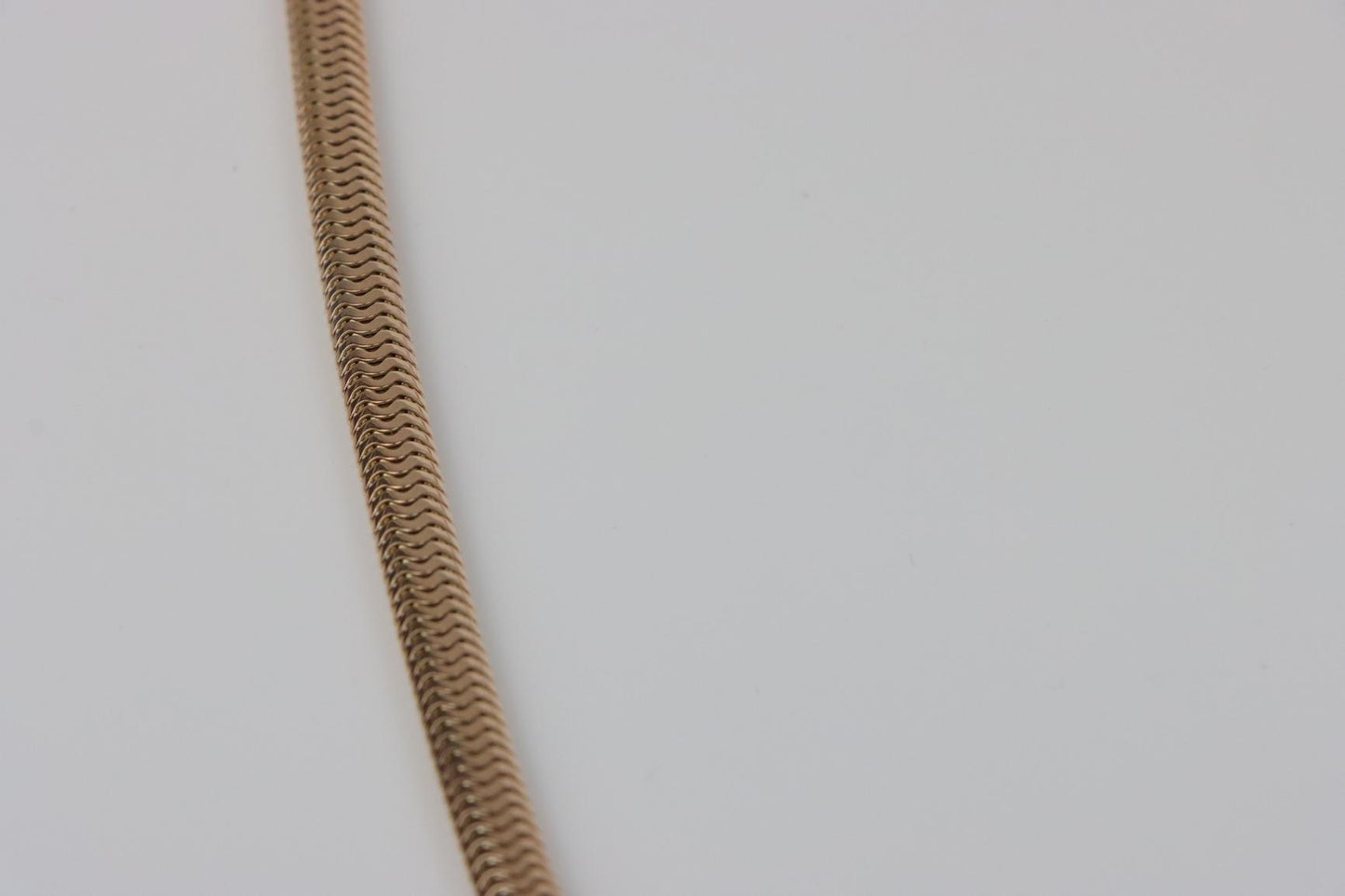 Retro 14K Rose Gold Snake Necklace