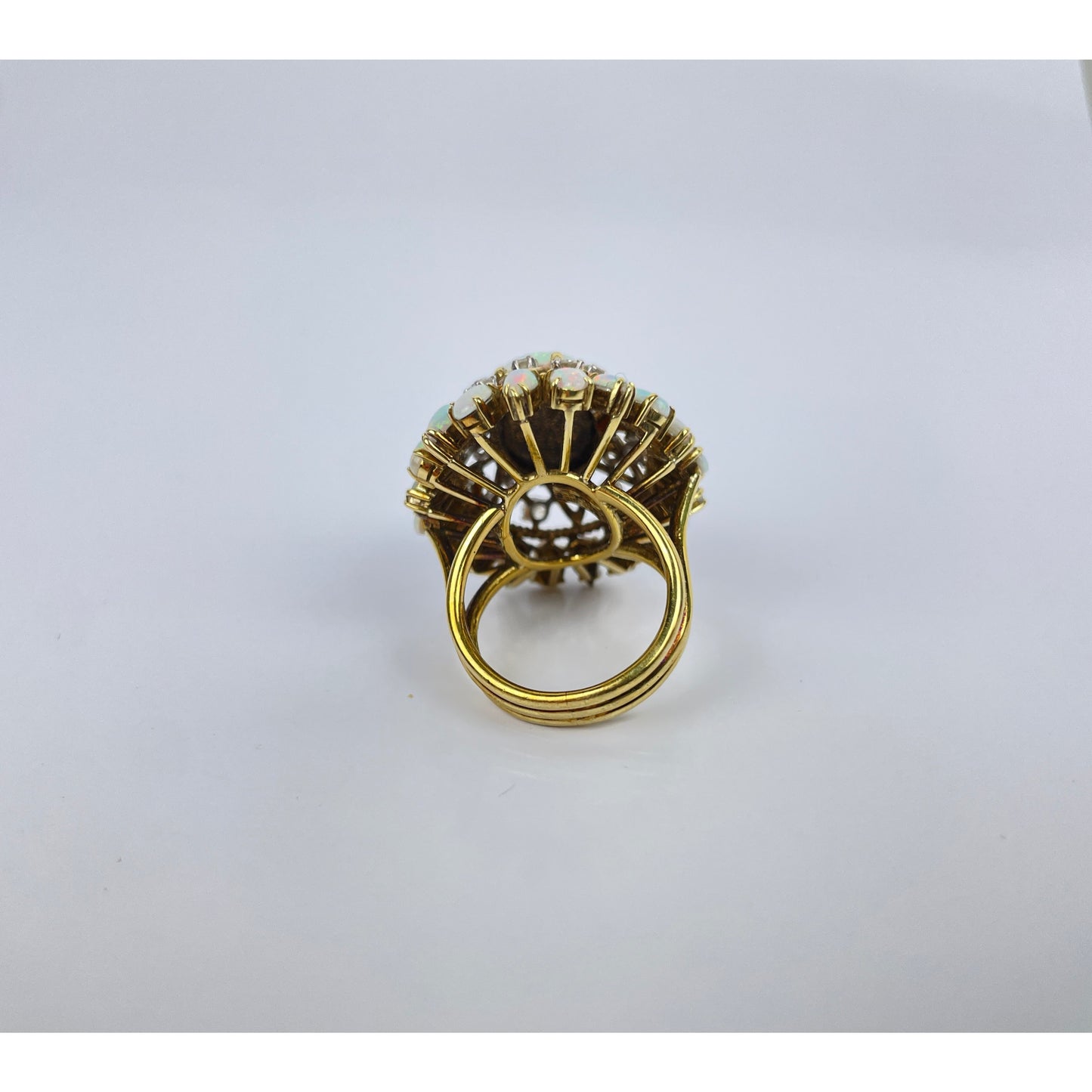 14k Gold Opal Diamond Ring