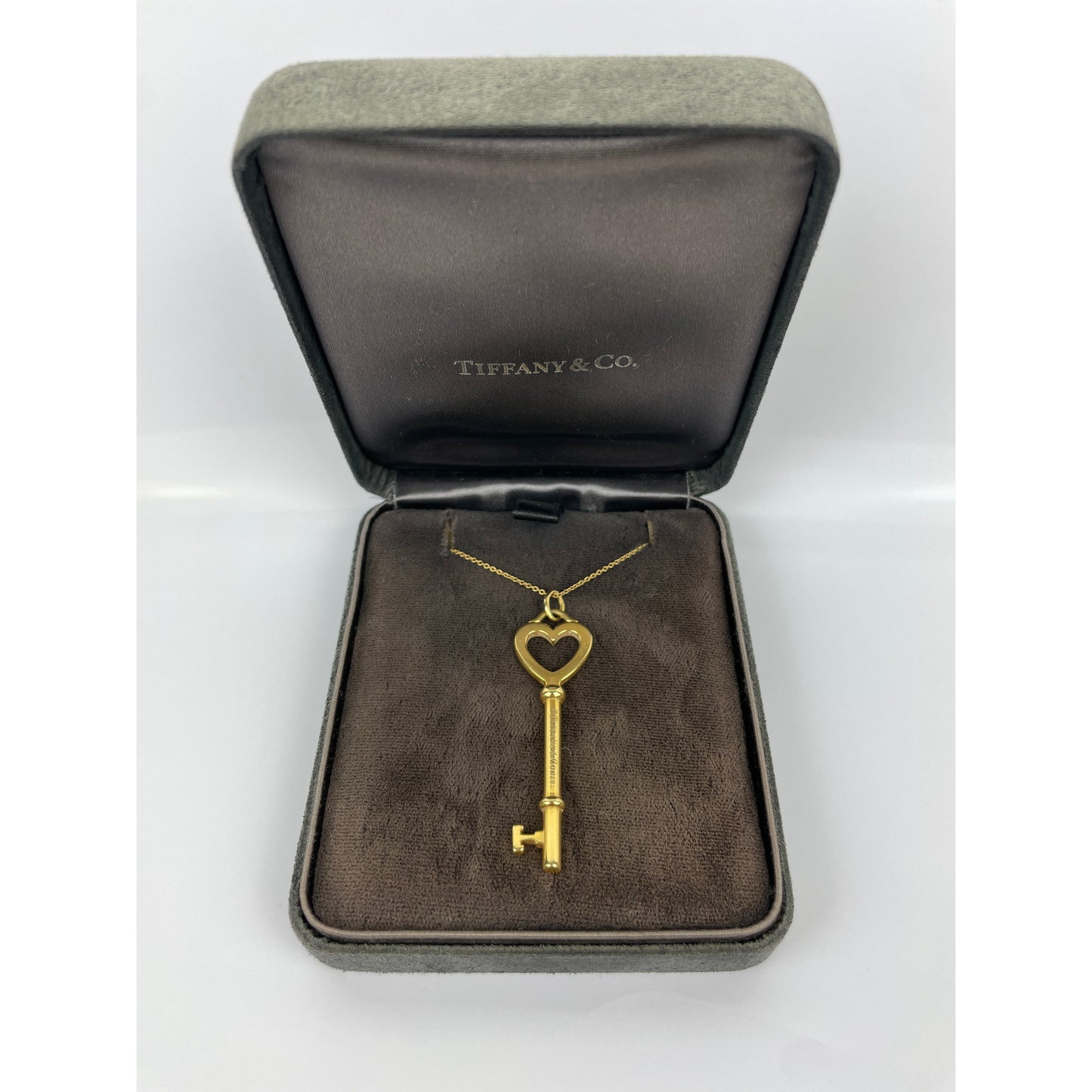 Tiffany & Co. 18k Gold Key Necklace