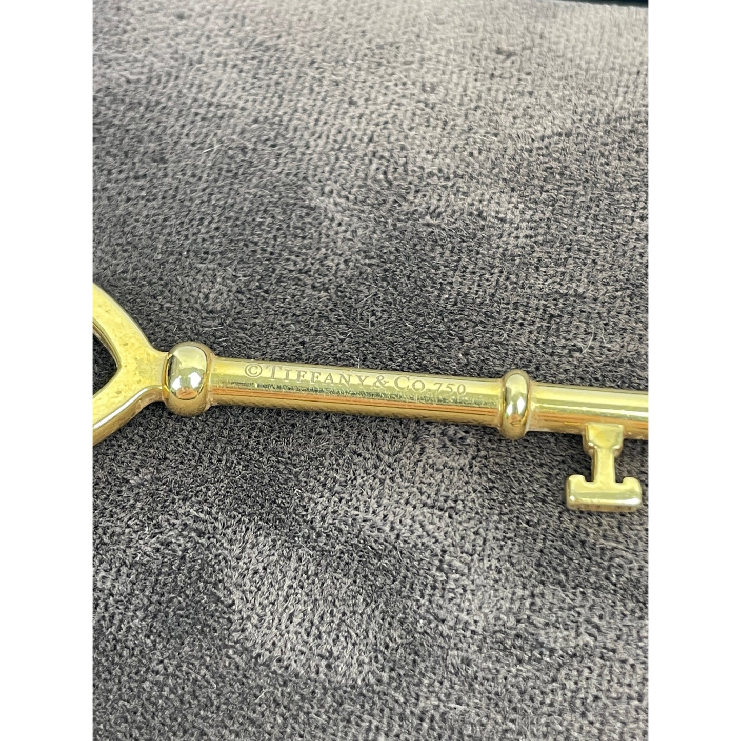 Tiffany & Co. 18k Gold Key Necklace