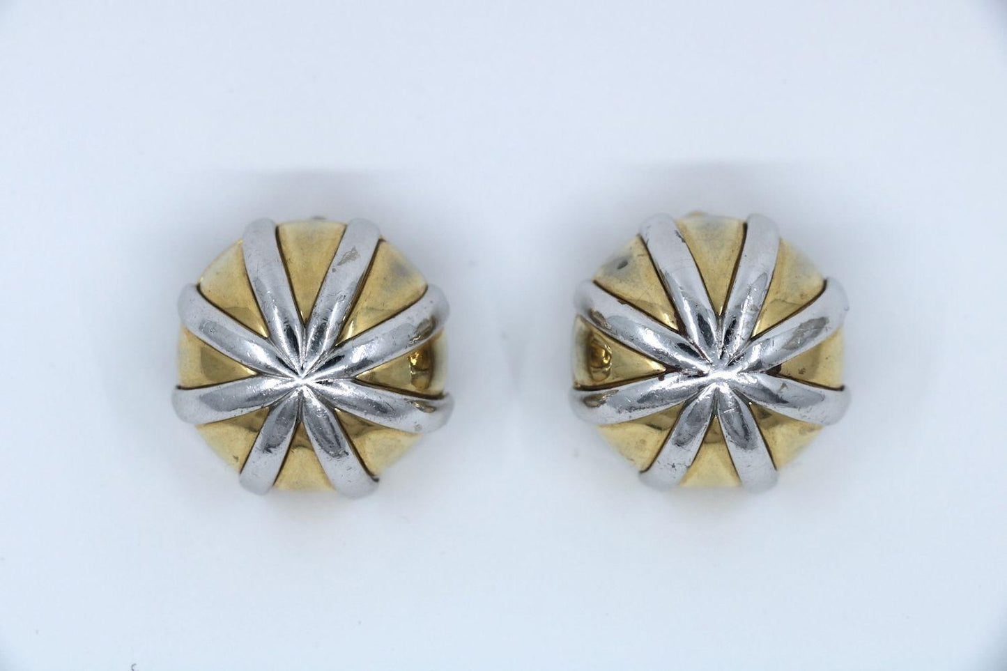 Vintage Lanvin Paris Paire De Clips D'oreilles 1970