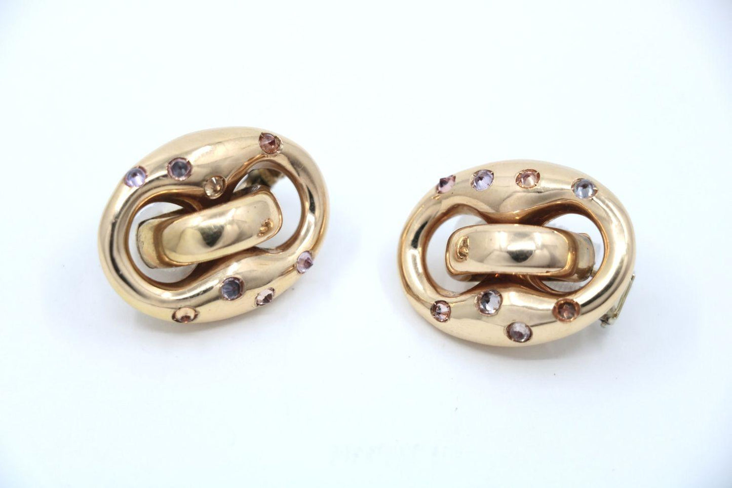 Vintage Nicolis Cola 18K Gold Mariner Earring