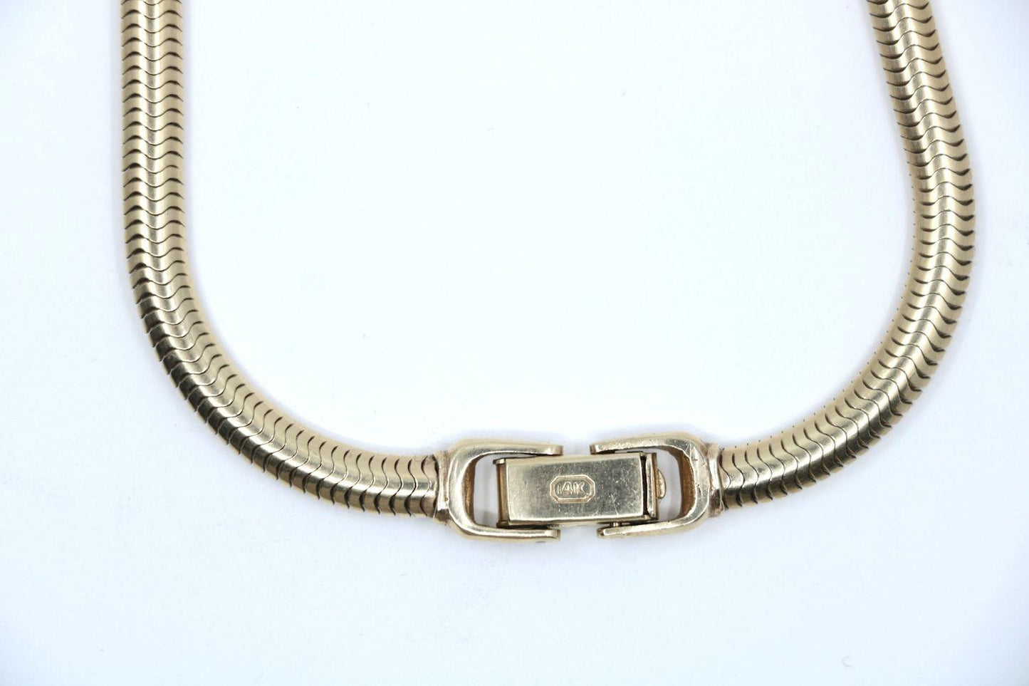 Vintage 14K Gold Snake Chain Necklace