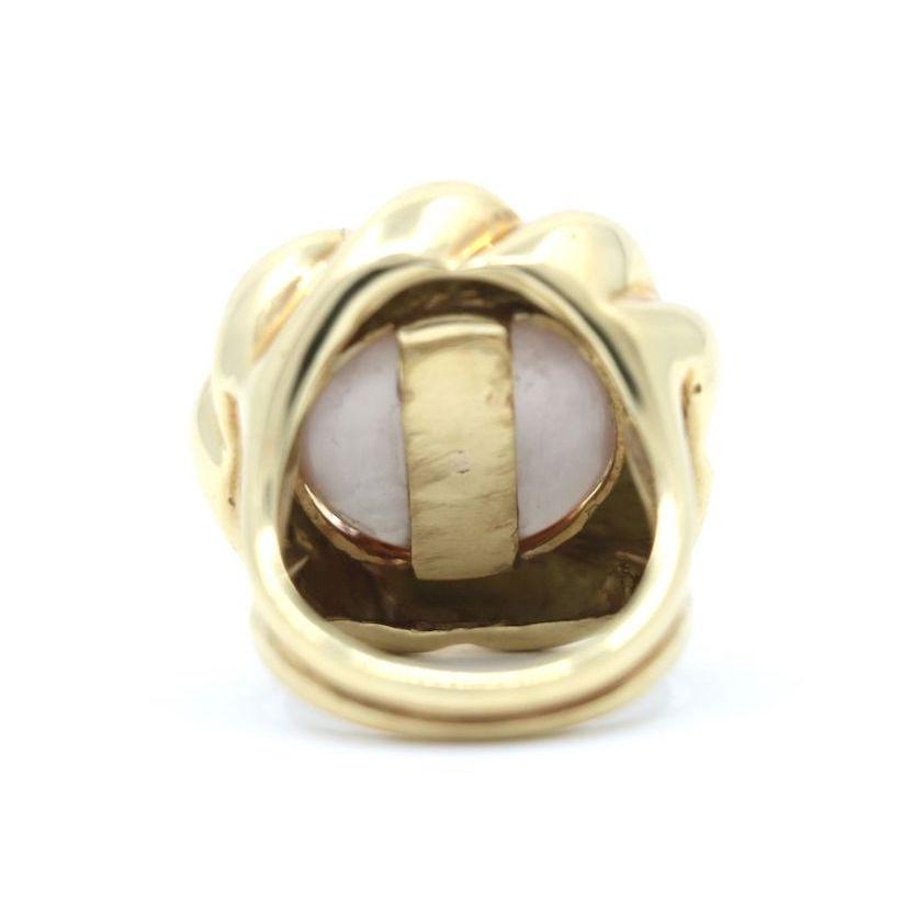 Vintage 18K Gold Pearl Ring