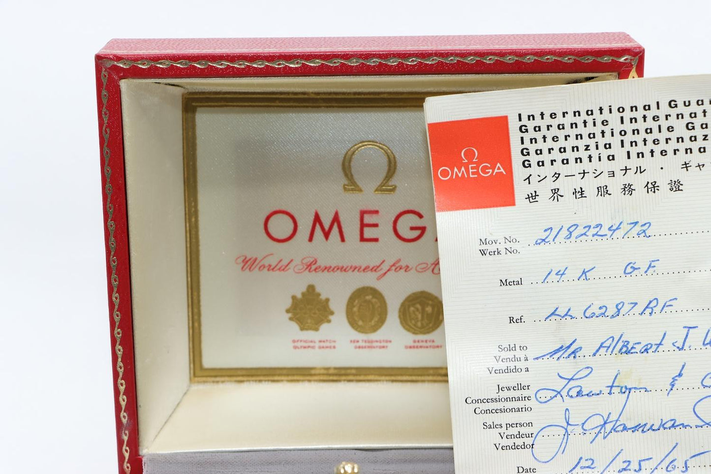 1965's Omega Seamaster DeVille 14K Gold Filled Watch